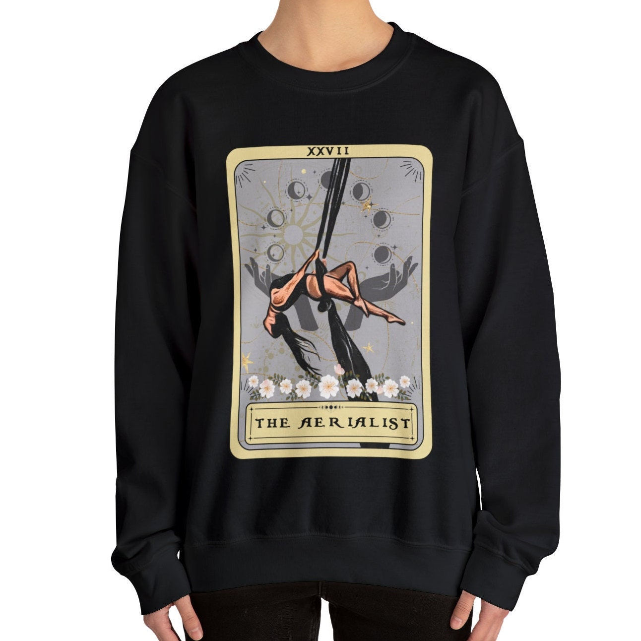 Aerialist Tarot Card Sweatshirt - Unique Aerial Dancer Gift