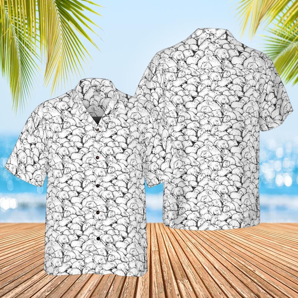 Rat Hawaiian Shirt, Rat Pattern Button Down Shirt