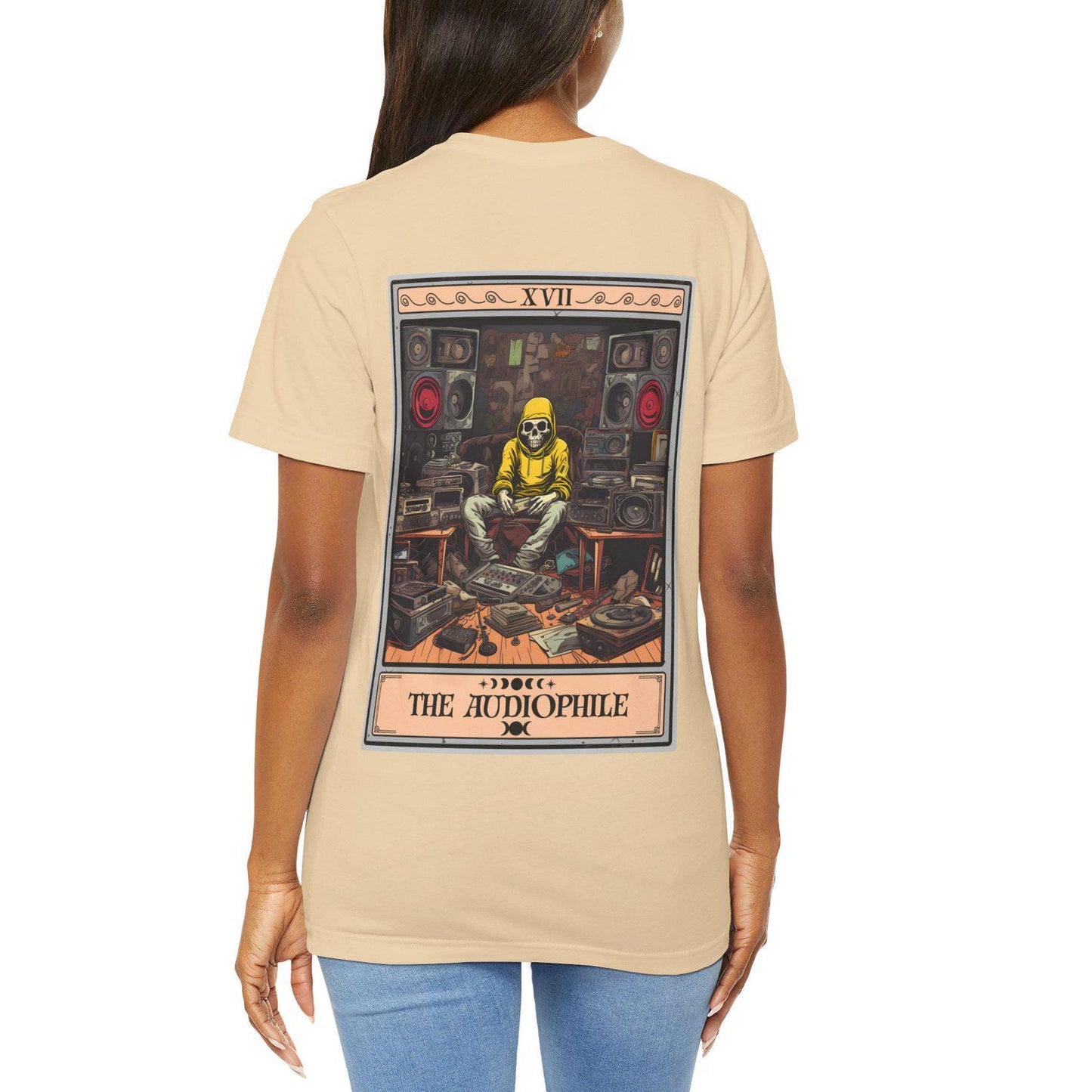 Audiophile Tarot Card Shirt - Back Print Audio Lover Gift