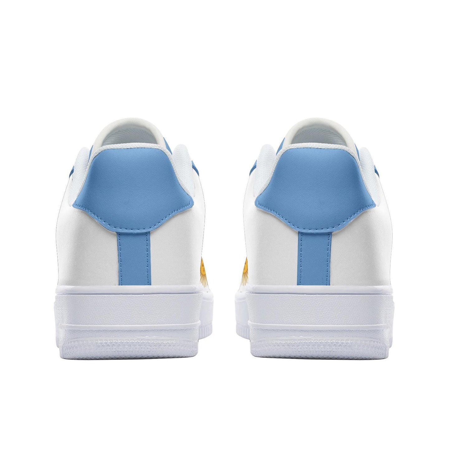 Argentina Flag Sneakers Argentina Unisex Low Top Vegan Leather Sneakers