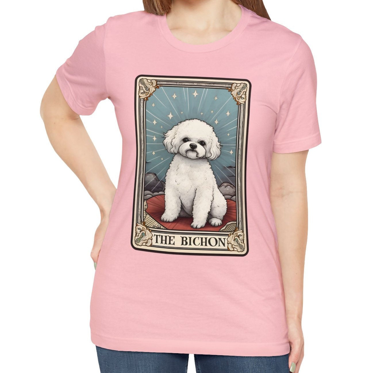 Bichon Frise Shirt, The Bichon Tarot Card Shirt, Bichon Mom Shirt, Bichon Frise Mom Gifts