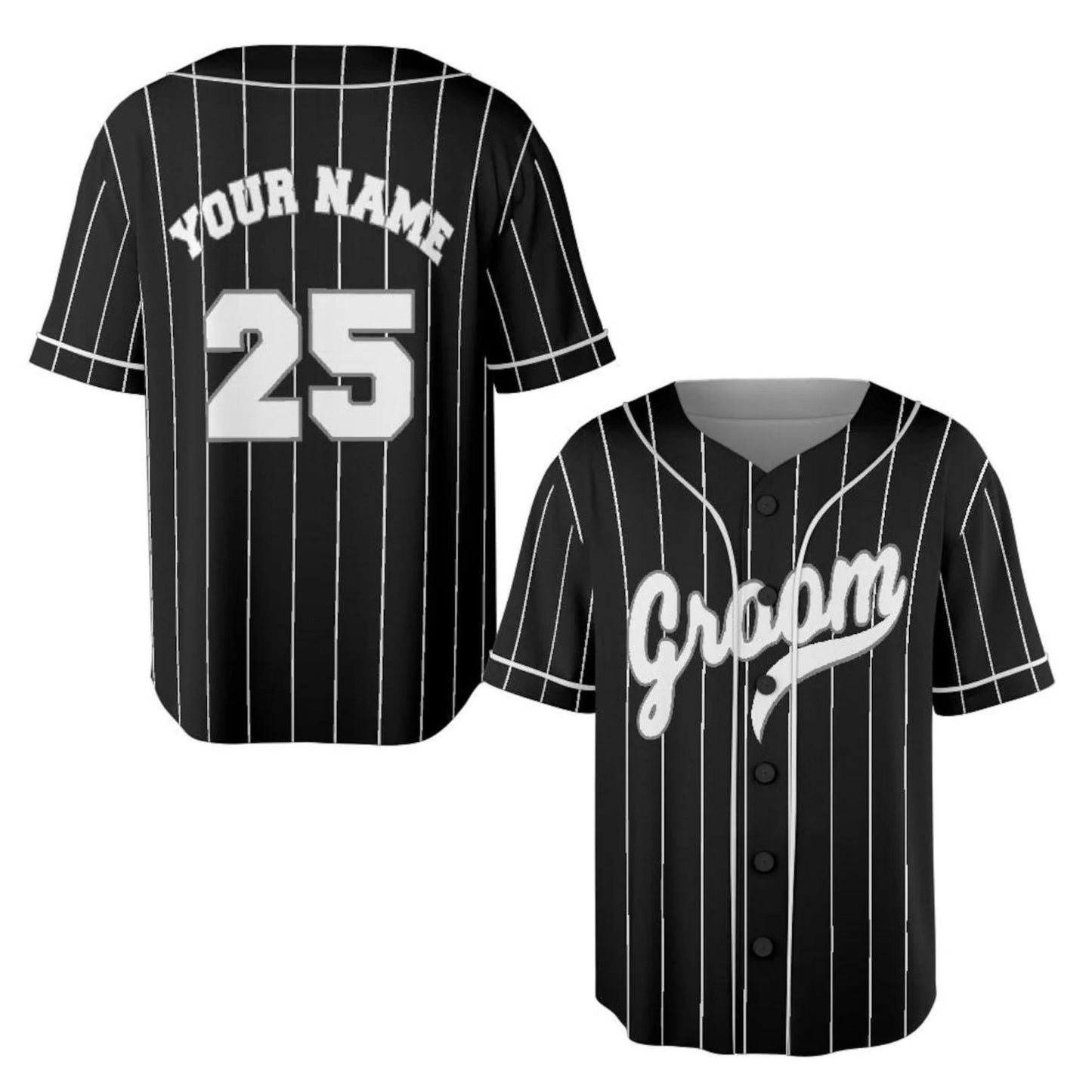 Bride and Groom Matching Baseball Jersey, Personalized Wedding Shirts