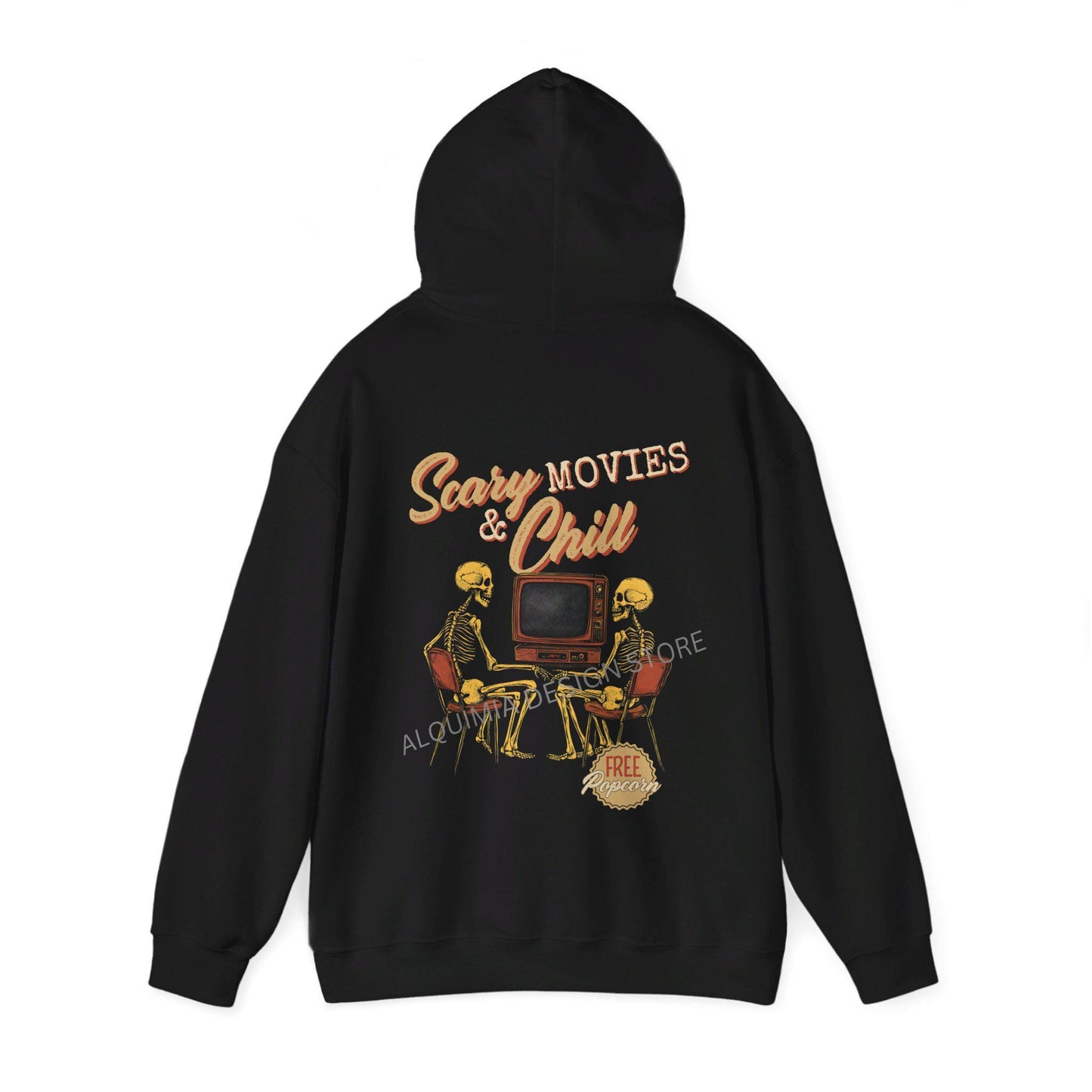 Halloween Hoodie - Vintage Skeleton Sweatshirt for Scary Movie Lovers
