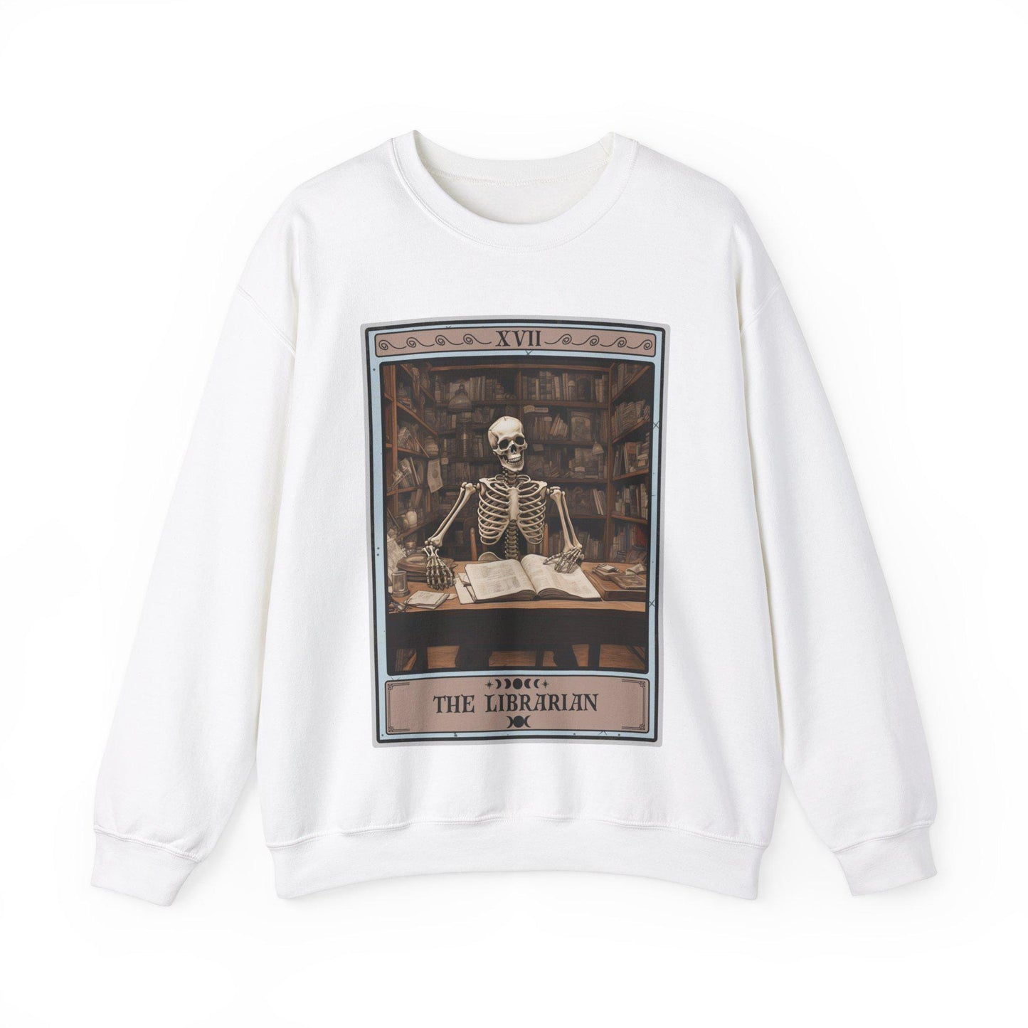 The Librarian Tarot Card Sweatshirt, Book Lover Reading Sweater