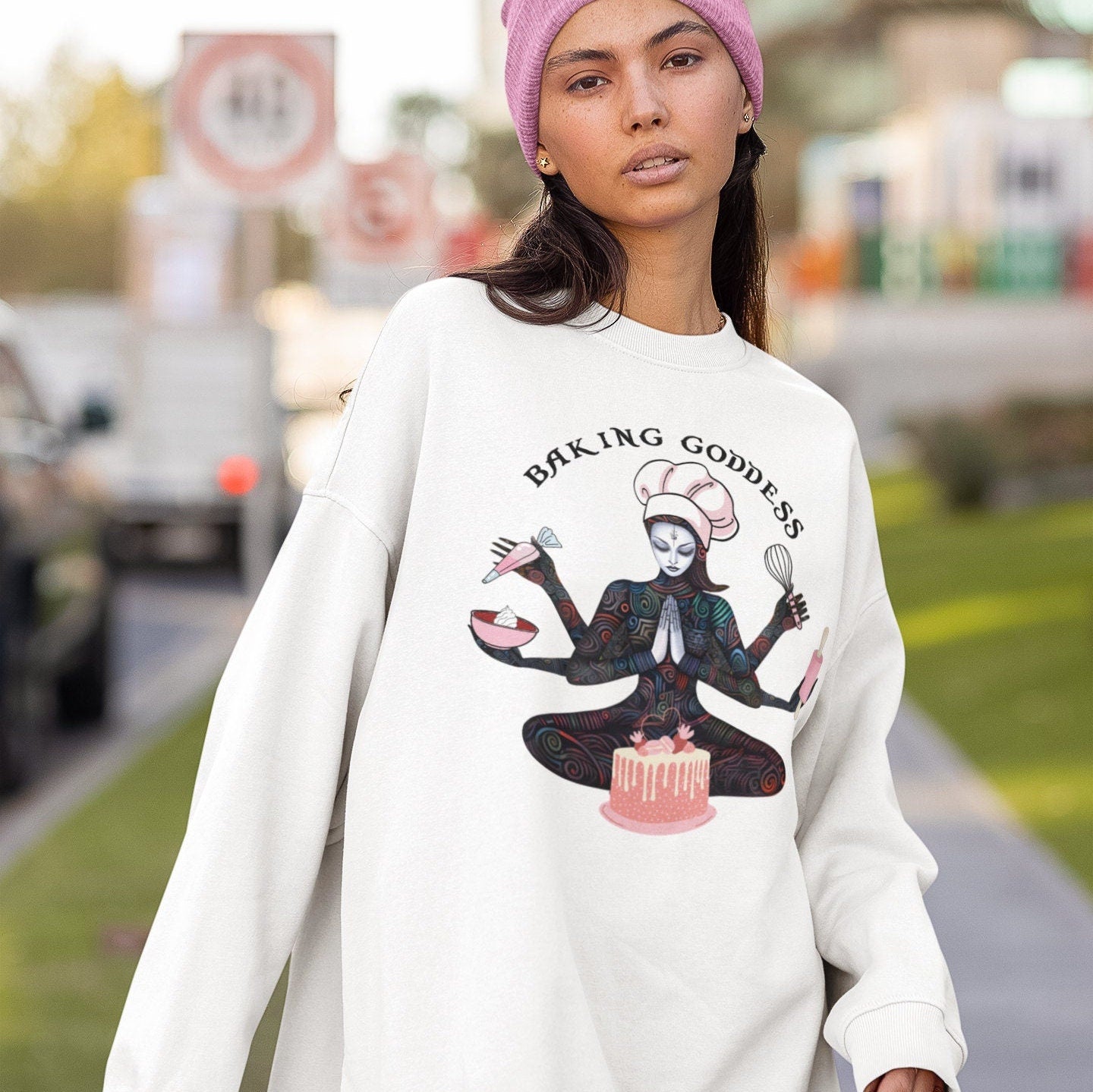 Baking Goddess Sweatshirt - Pastry Chef Gift for Bakers