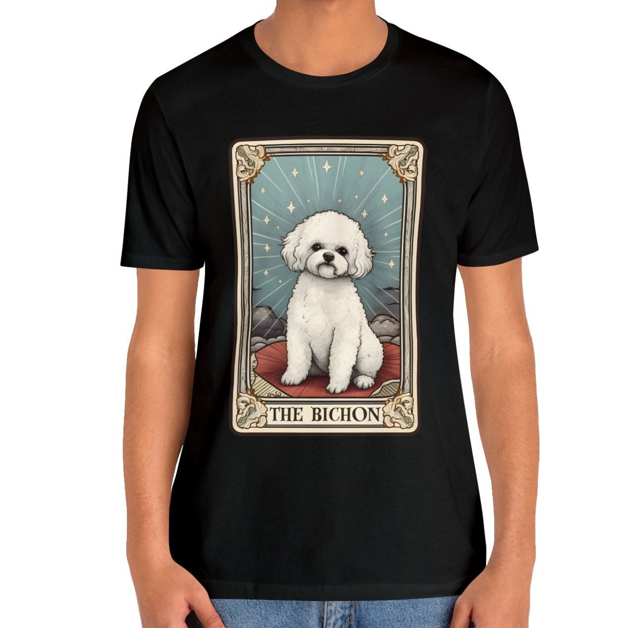 Bichon Frise Shirt, The Bichon Tarot Card Shirt, Bichon Mom Shirt, Bichon Frise Mom Gifts