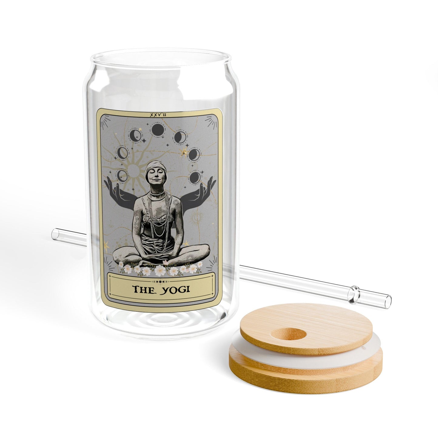 Yogi Tarot Card Tumbler - 16oz Yoga Lover Gift for Instructors