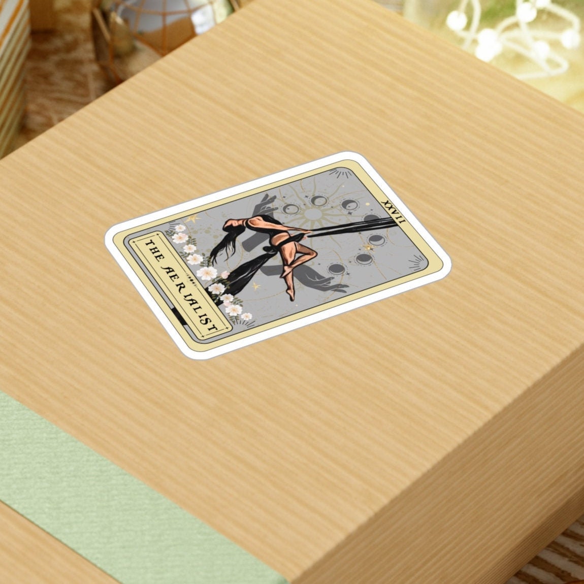 Aerialist Tarot Card Sticker - Waterproof Vinyl Aerial Dance Decal