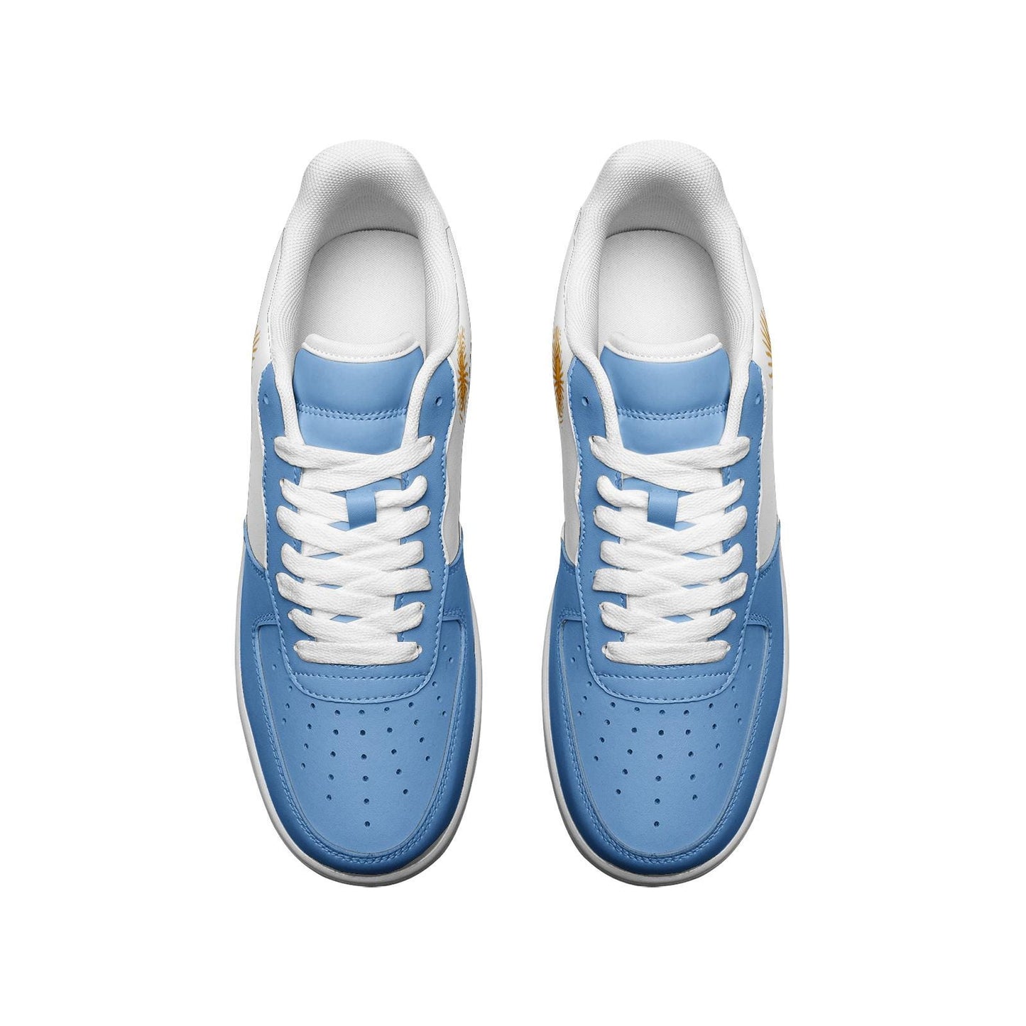 Argentina Flag Sneakers Argentina Unisex Low Top Vegan Leather Sneakers