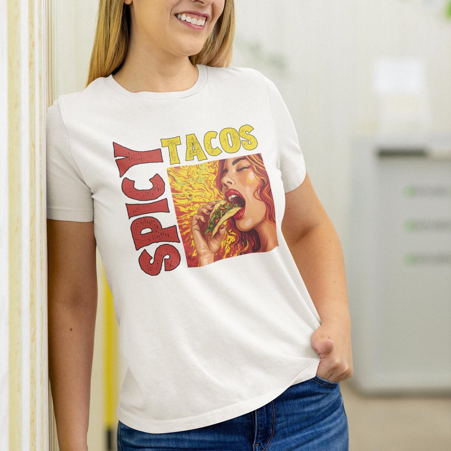 Spicy Tacos Shirt, Taco T-Shirt, Foodie Tee