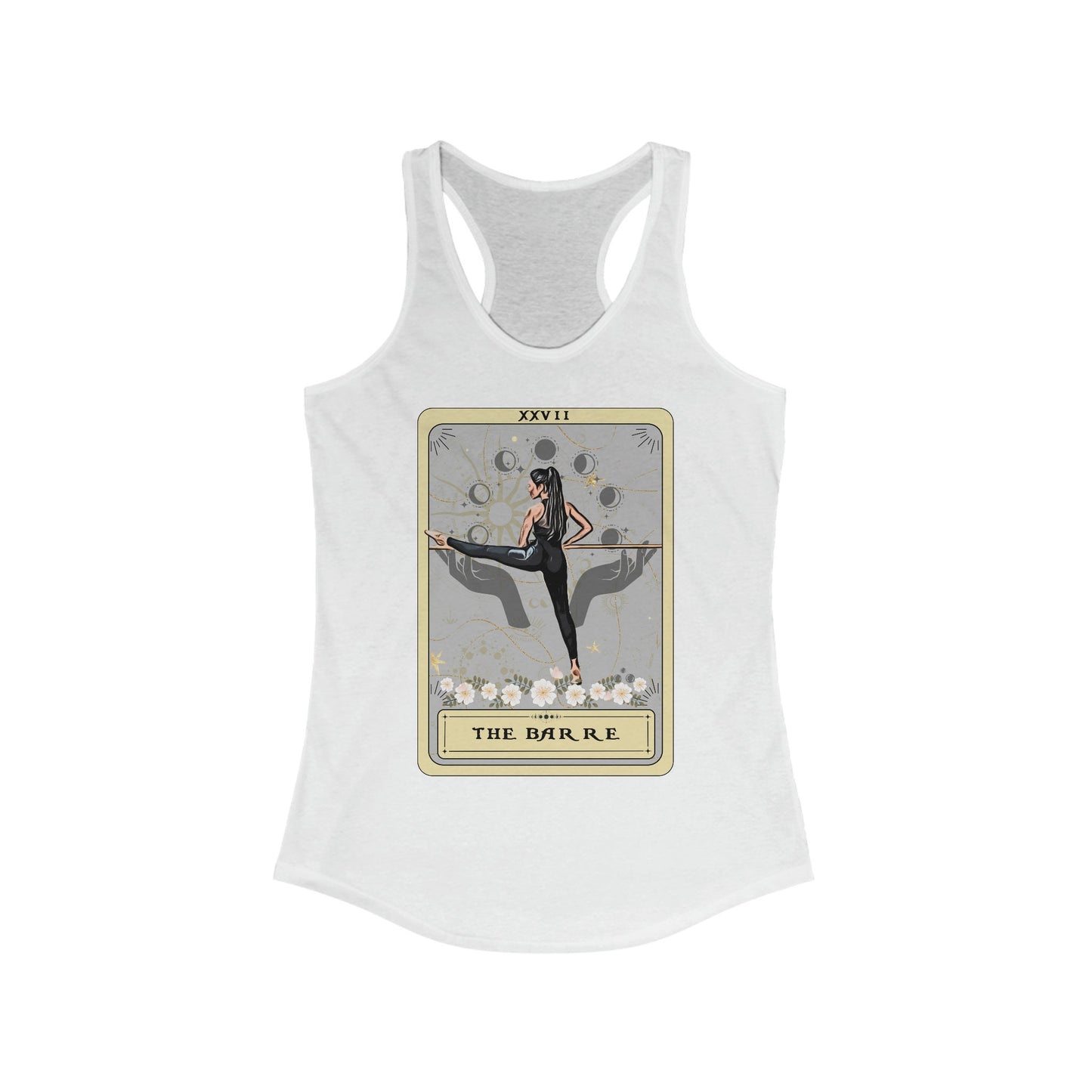 Barre Tank Top, The Barre Tarot Card Sleeveless Shirt Women's Racerback Tank Top
