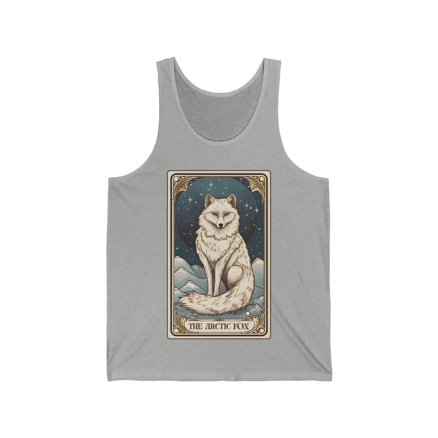 The Arctic Fox Tarot Card Tank Top, White Fox Shirt Arctic Fox