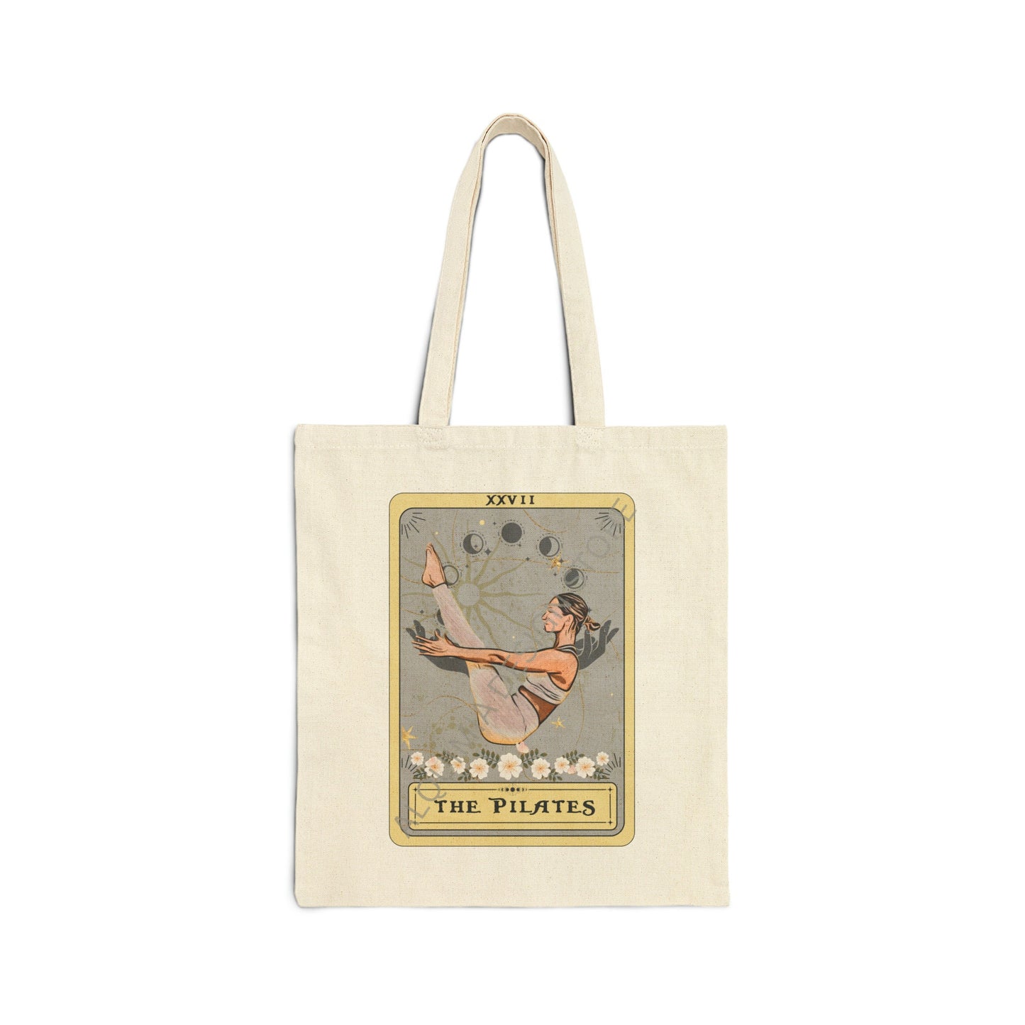 Pilates Tote Bag - Tarot Card Canvas Bag for Pilates Lovers