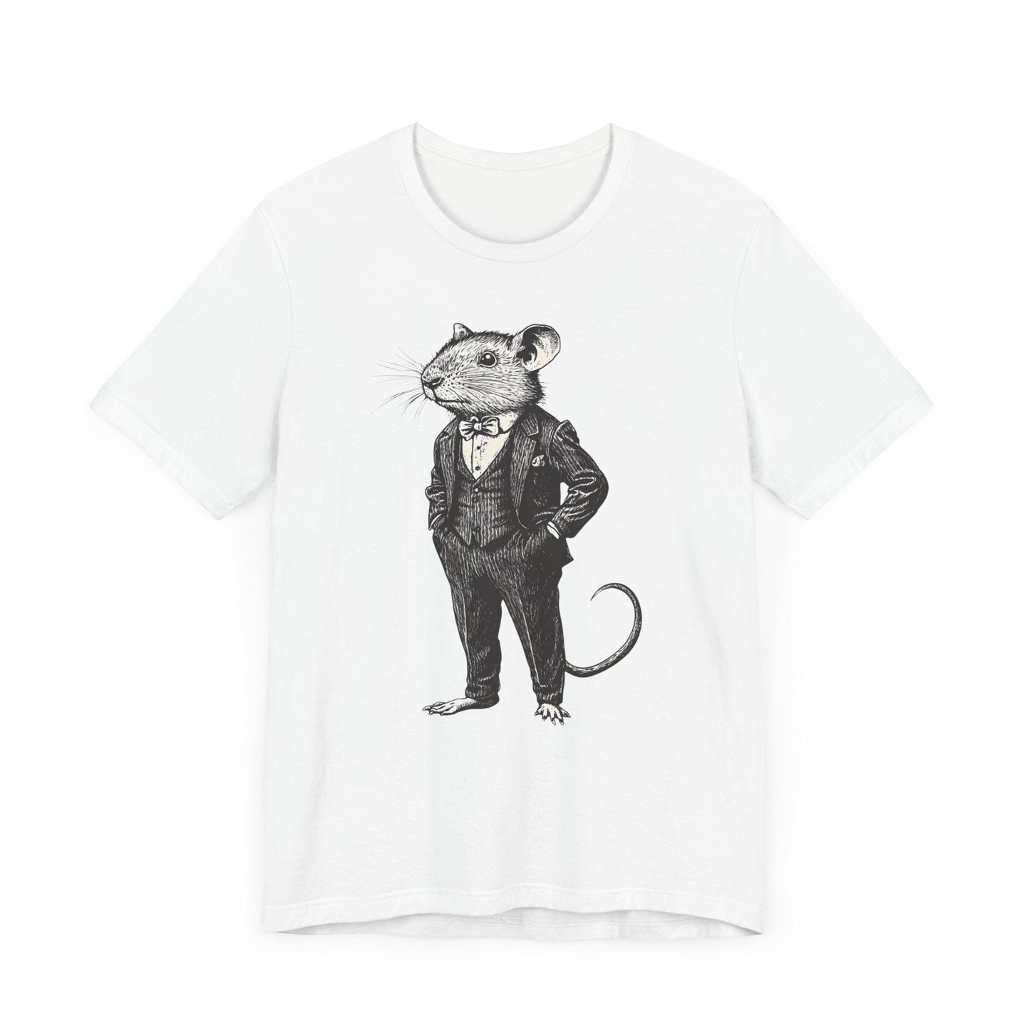 Rat T-Shirt, Rat Wearing Expensive Suit Shirt Stylish Rat