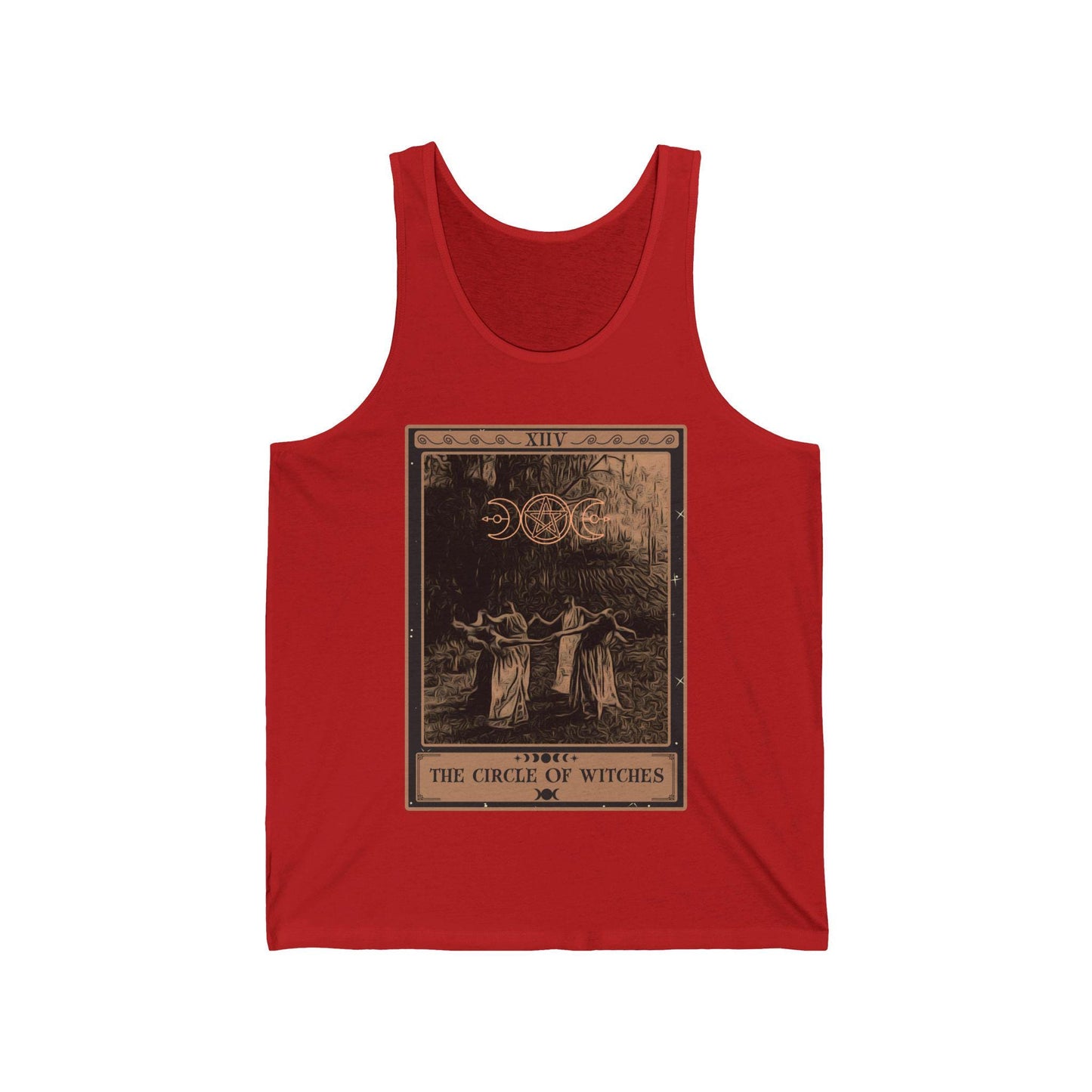 The Circle of Witches Tarot Card Tank Top, Witchy Shirt