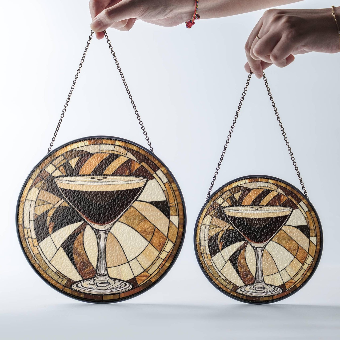 Espresso Martini Stained Glass SunCatcher Espresso Martini Lover Light Catcher
