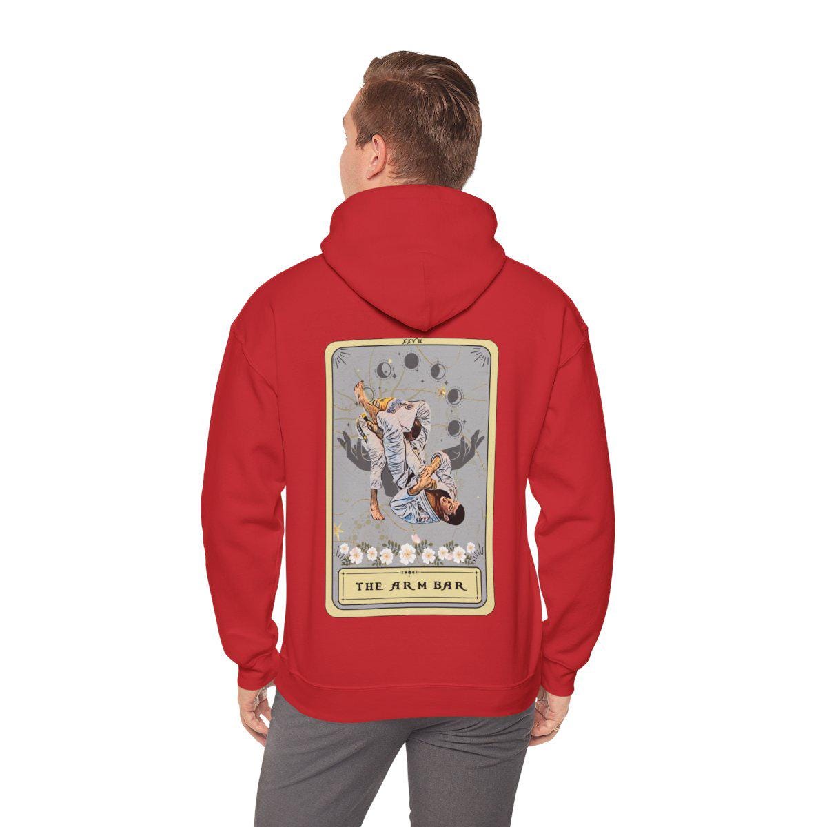 Jiu Jitsu Hoodie The ArmBar Tarot Card Hoodie, JiuJitsu Arm Bar Pose Hoodie