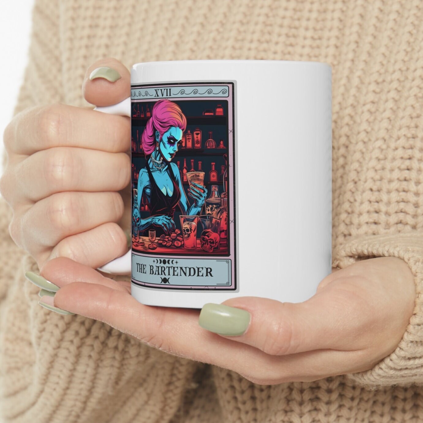 Bartender Tarot Mug - Unique Gift for Bartenders
