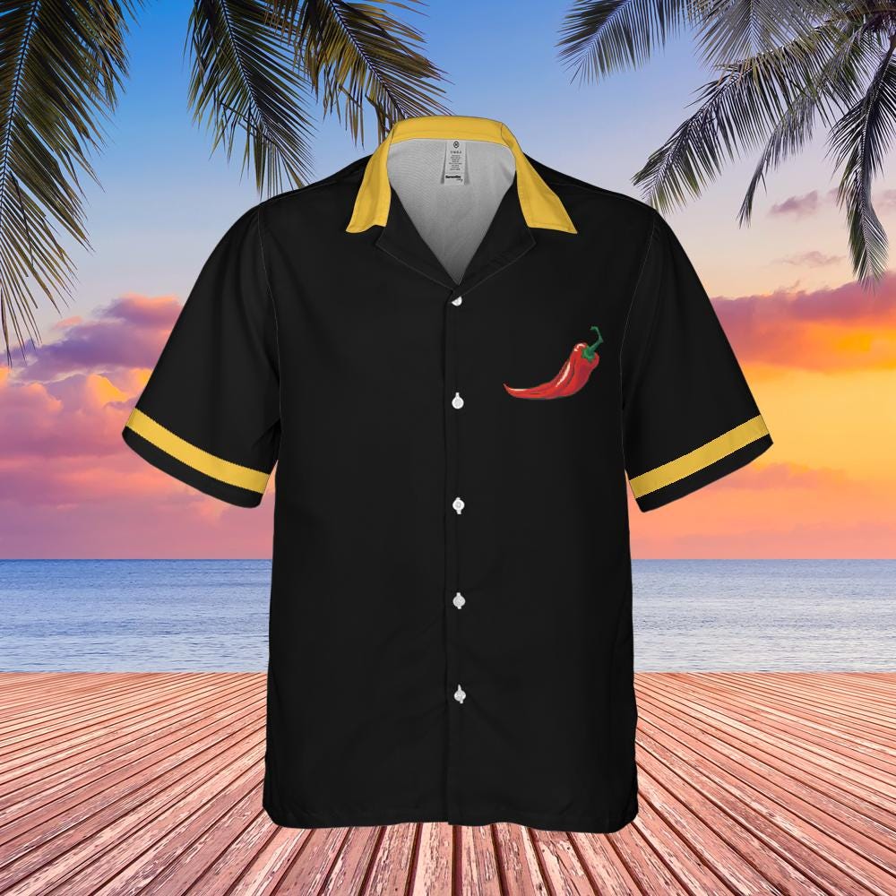 Extra Spicy Hawaiian Shirt, Spicy Food Short-sleeve Hawaiian Shirt Spicy Chili Shirt