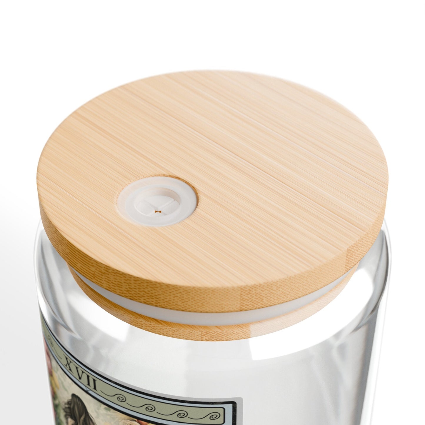 Vegetable Lover Tumbler - 16oz Tarot Card Sipper Glass with Bamboo Lid