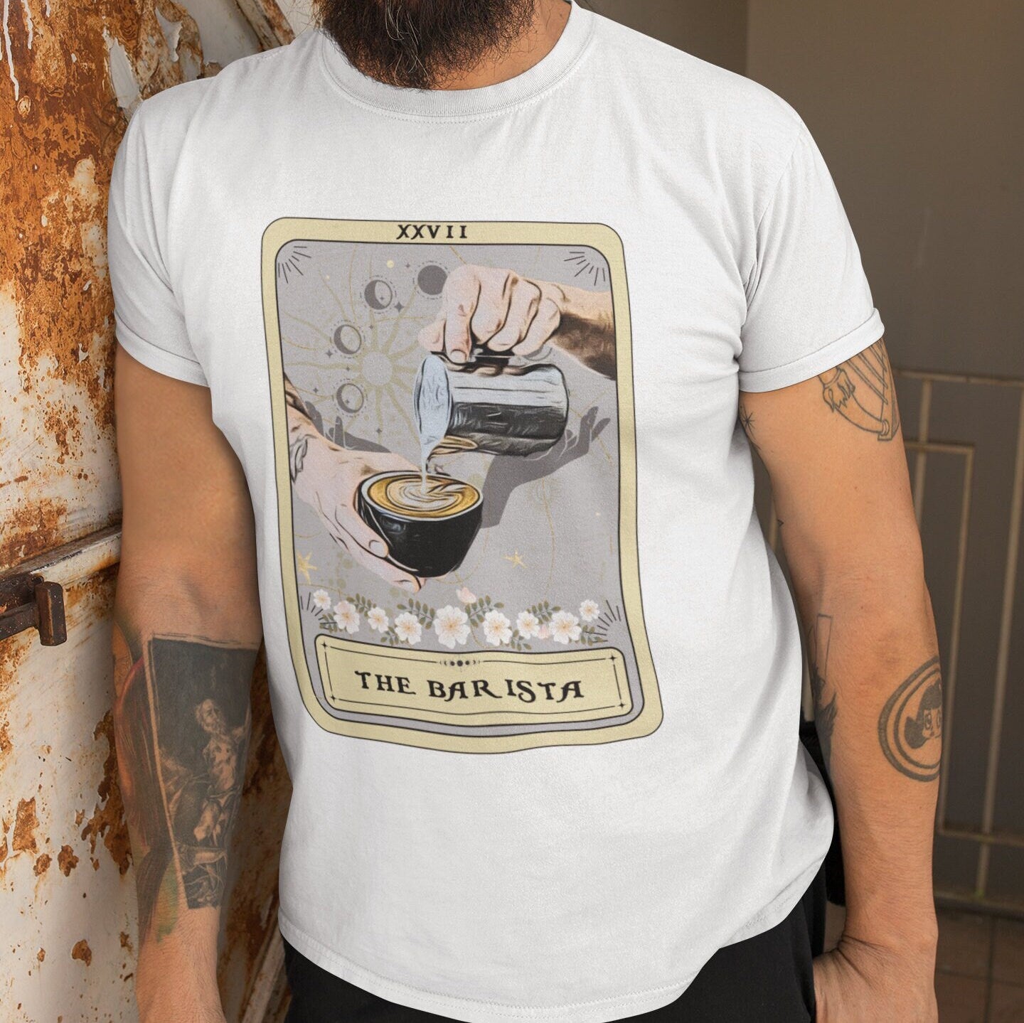 Barista Shirt, Barista Tarot Card Shirt, Barista Gifts Coffee Lover Gift Coffee Shirt