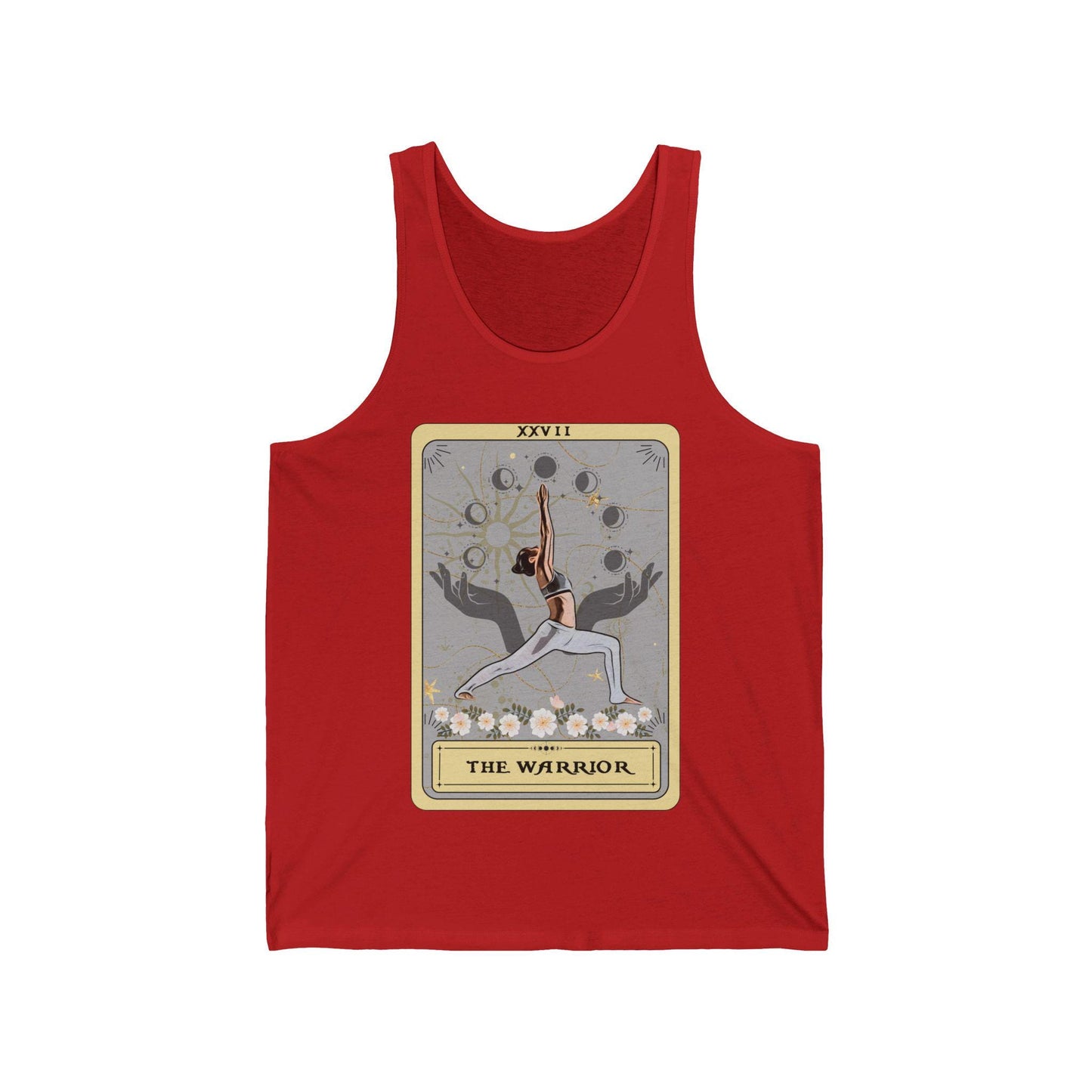 The Warrior Tarot Card Tank Top, Yoga Pose Shirt, Yoga Tank Top