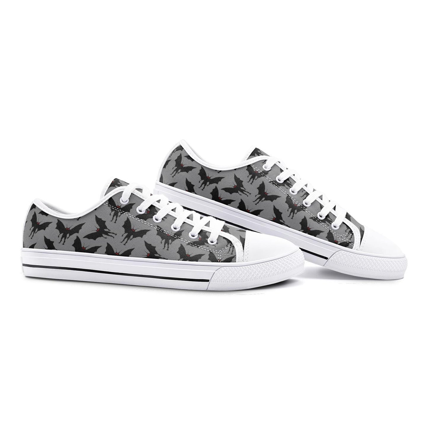 Mothman Sneakers Cryptid Unisex Low Top Canvas Shoes Moth Man
