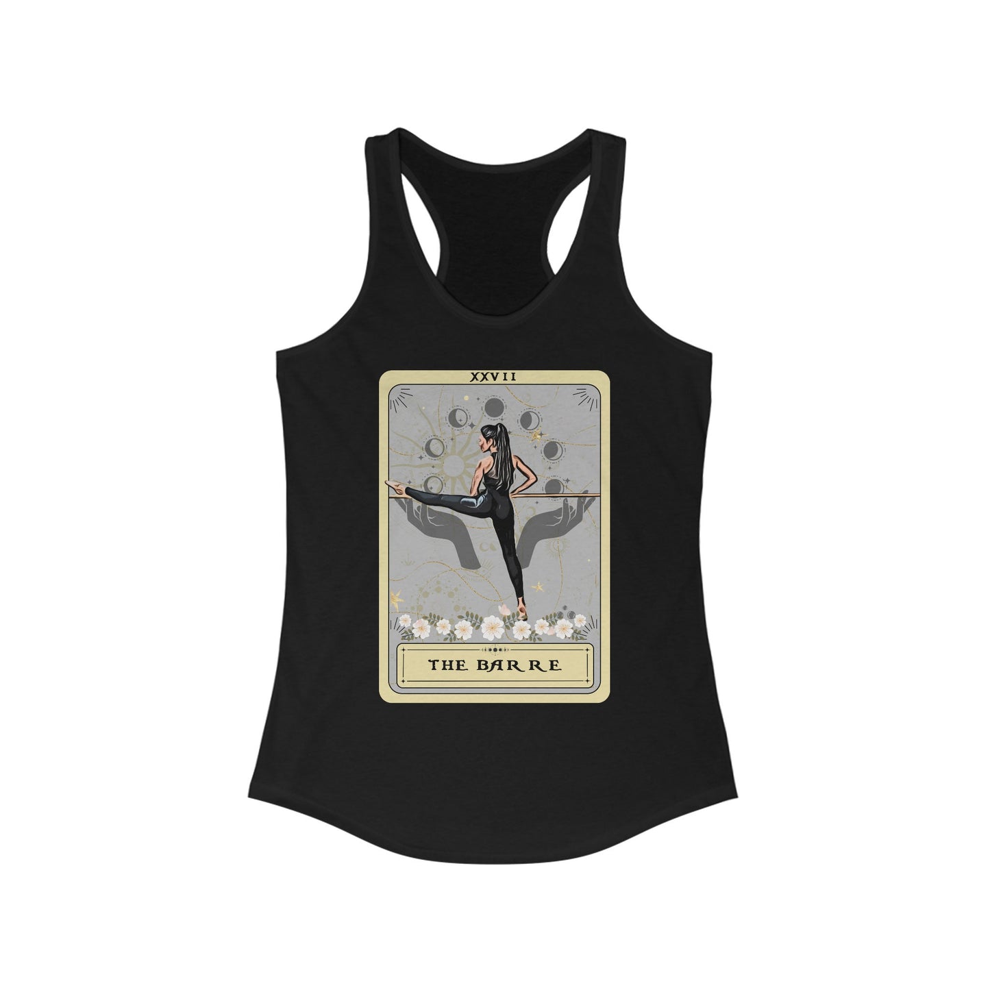 Barre Tank Top, The Barre Tarot Card Sleeveless Shirt Women's Racerback Tank Top