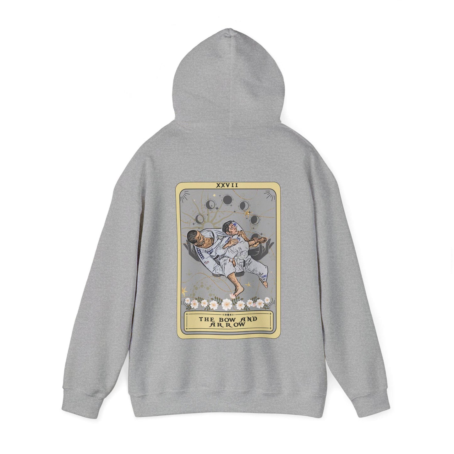 Jiu Jitsu Hoodie The Bow and Arrow Tarot Card Hoodie, Bow and Arrow BJJ Pose