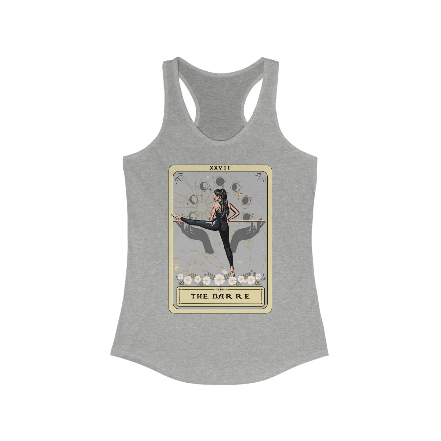 Barre Tank Top, The Barre Tarot Card Sleeveless Shirt Women's Racerback Tank Top