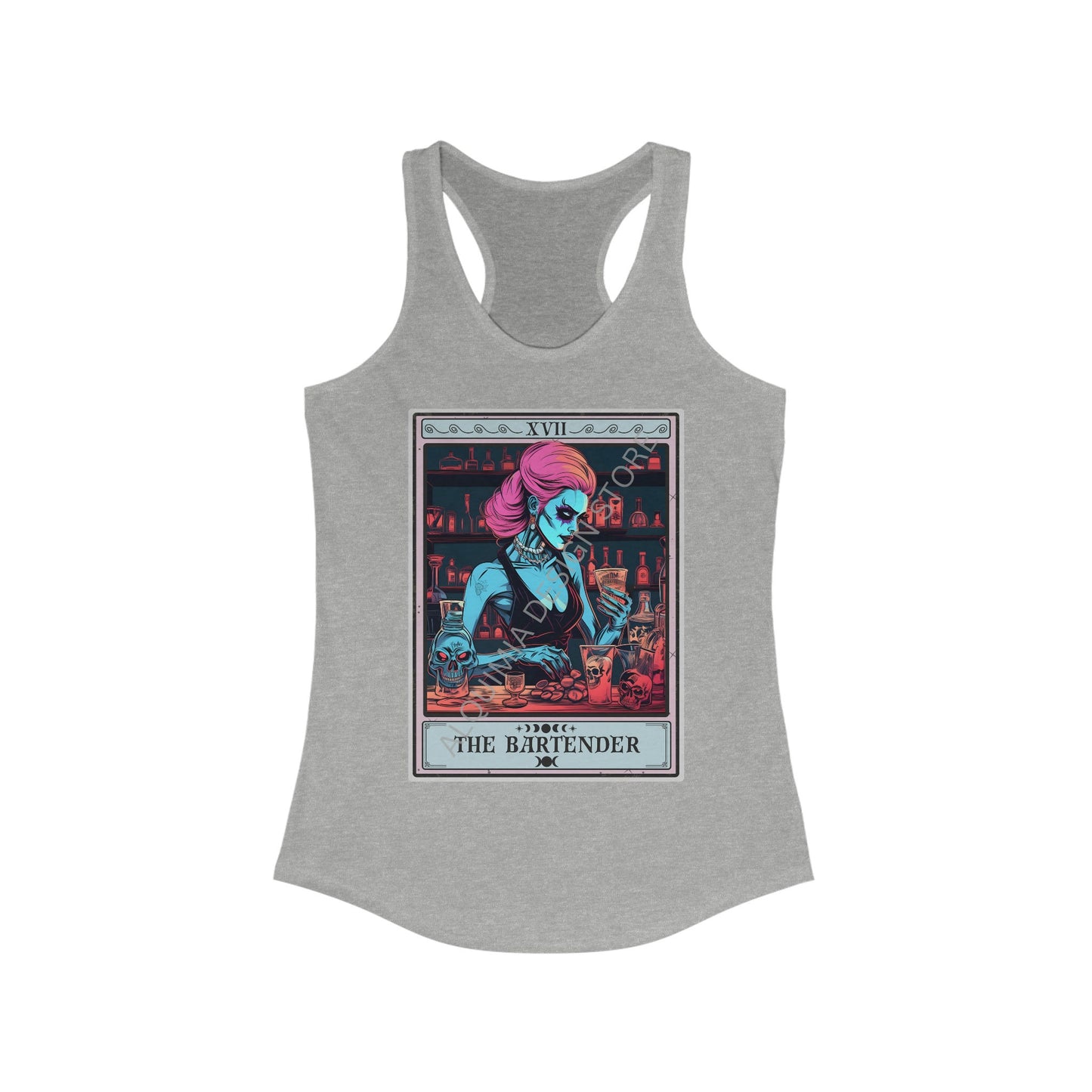 Bartender Tarot Card Tank Top - Womens Bartending Shirt