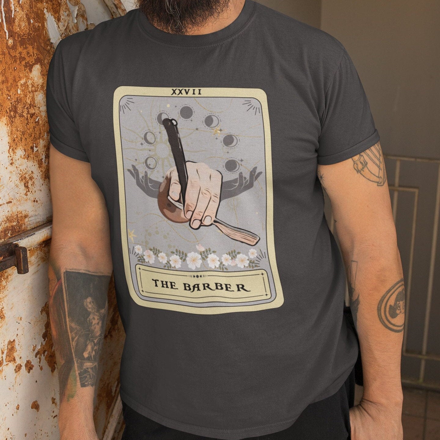 Barber Shirt, The Barber Tarot Card Shirt, Funny Barber Gifts