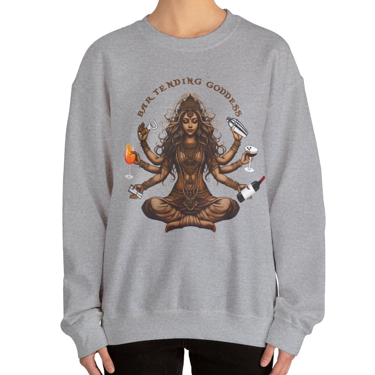 Bartender Sweatshirt - Bartending Goddess Gift for Women