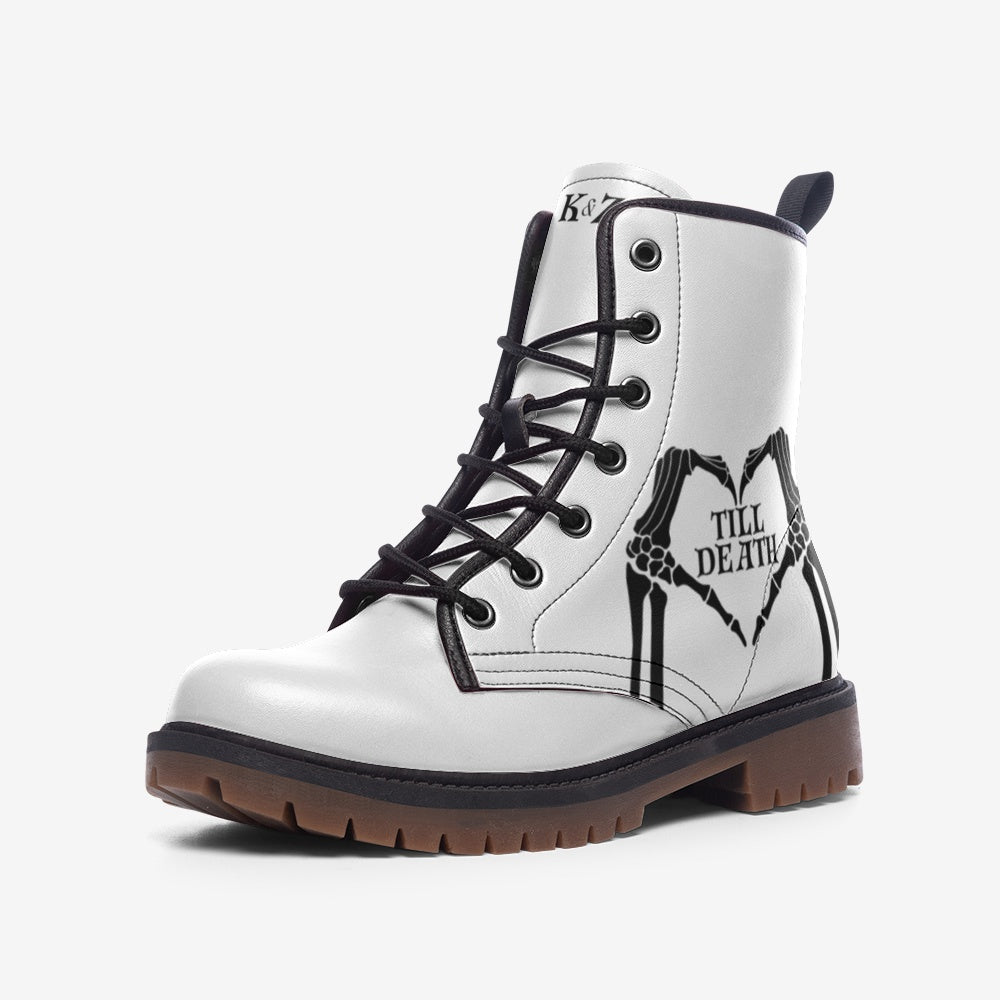 Till Death Custom Bride Boots, Wedding Boots