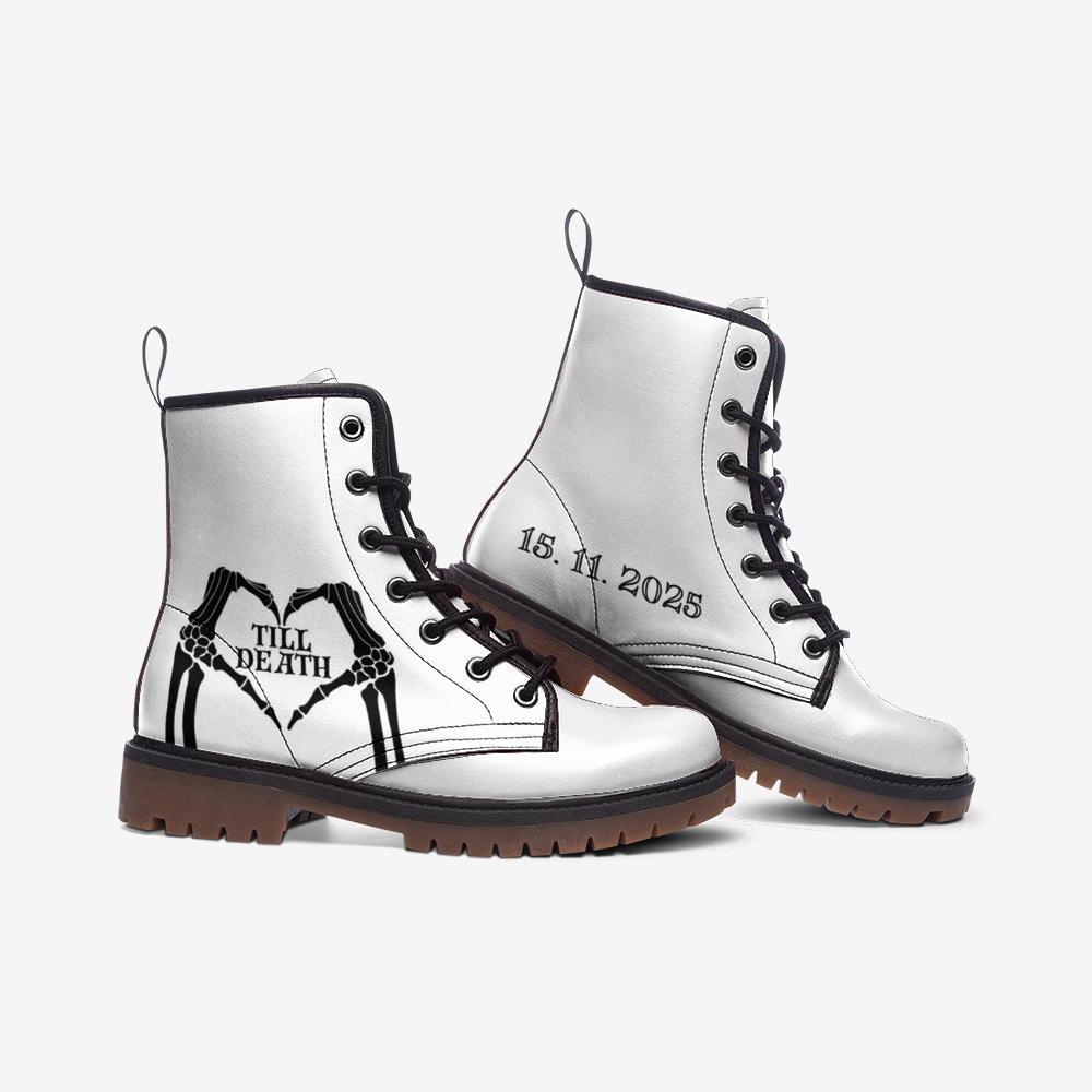 Till Death Custom Bride Boots, Wedding Boots