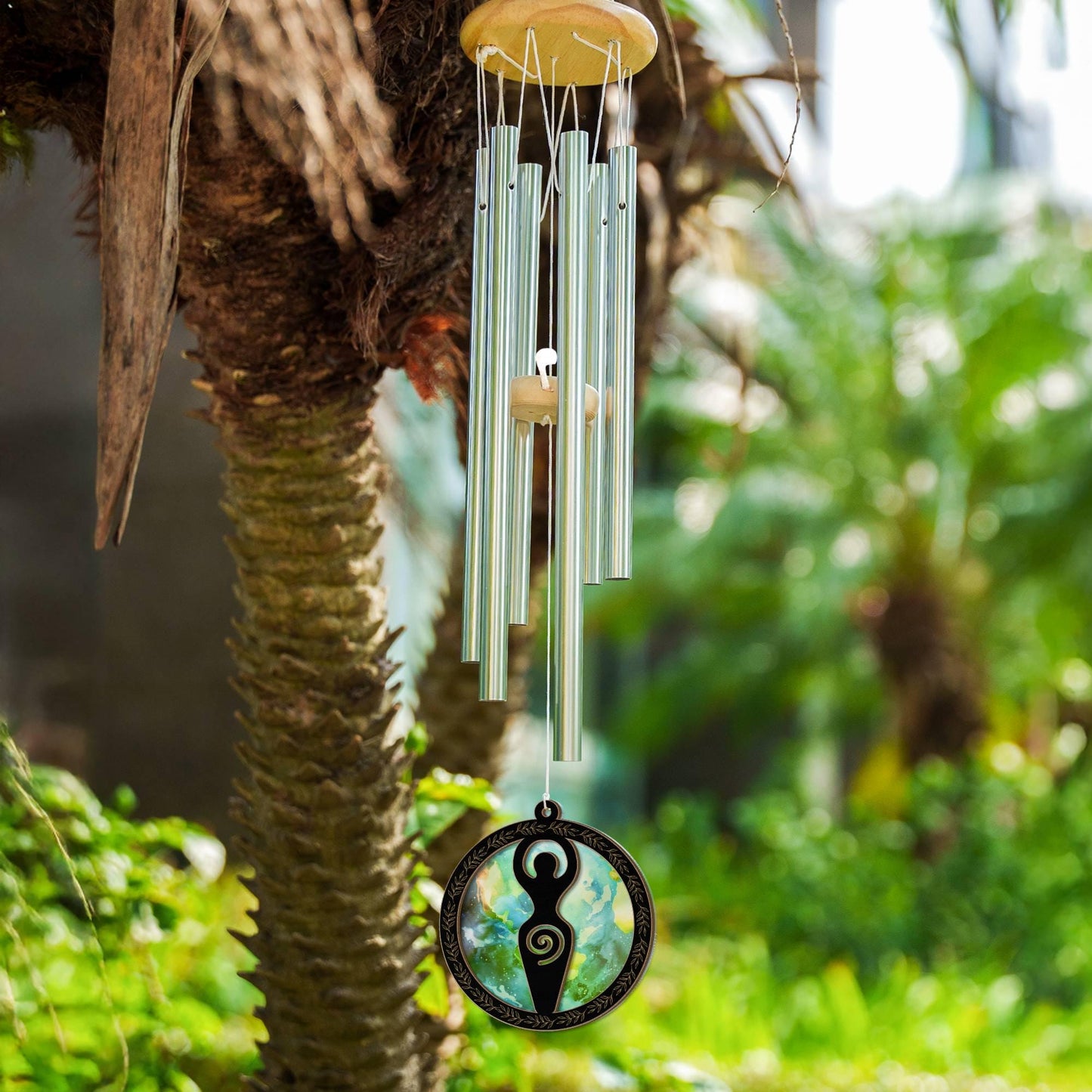 Earth Mother Goddess Wind Chime - Fertility Suncatcher Home Decor