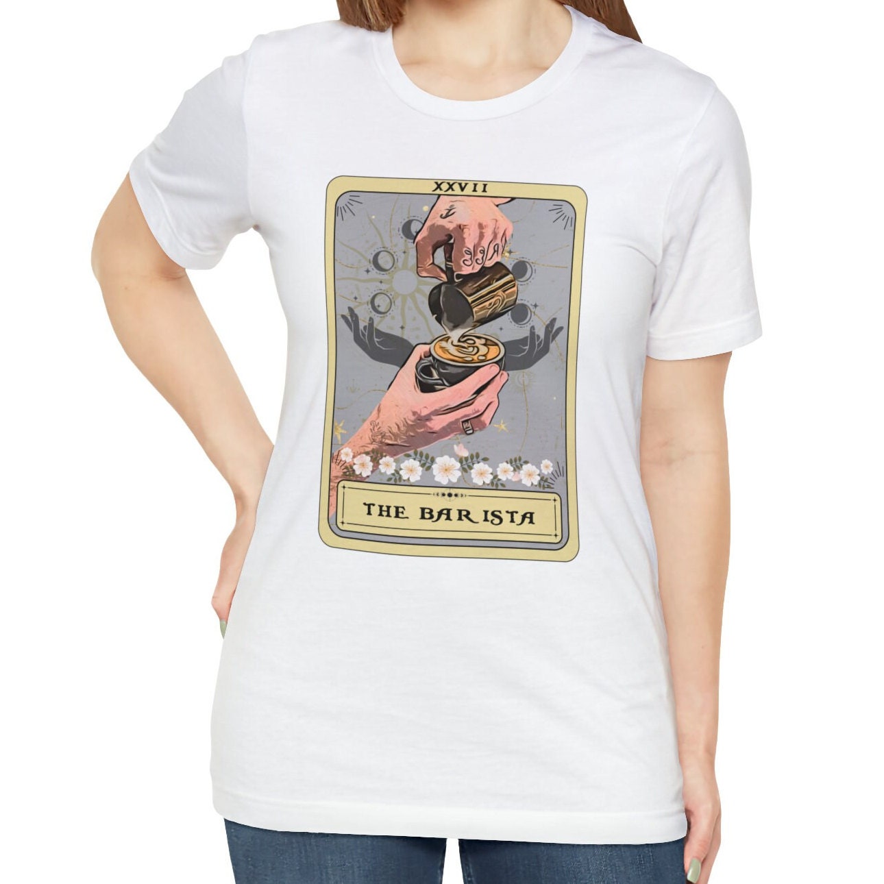 Barista Shirt, The Barista Tarot Card Shirt, Barista Gifts Coffee Lover Gift