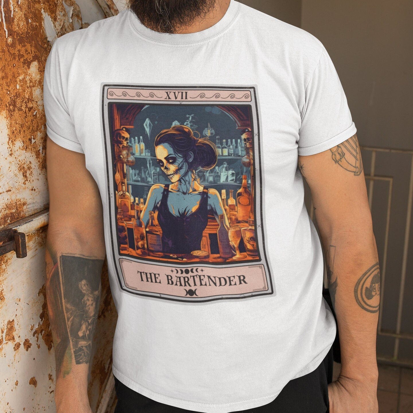 Bartender Tarot Card Shirt - Unique Gift for Bartenders