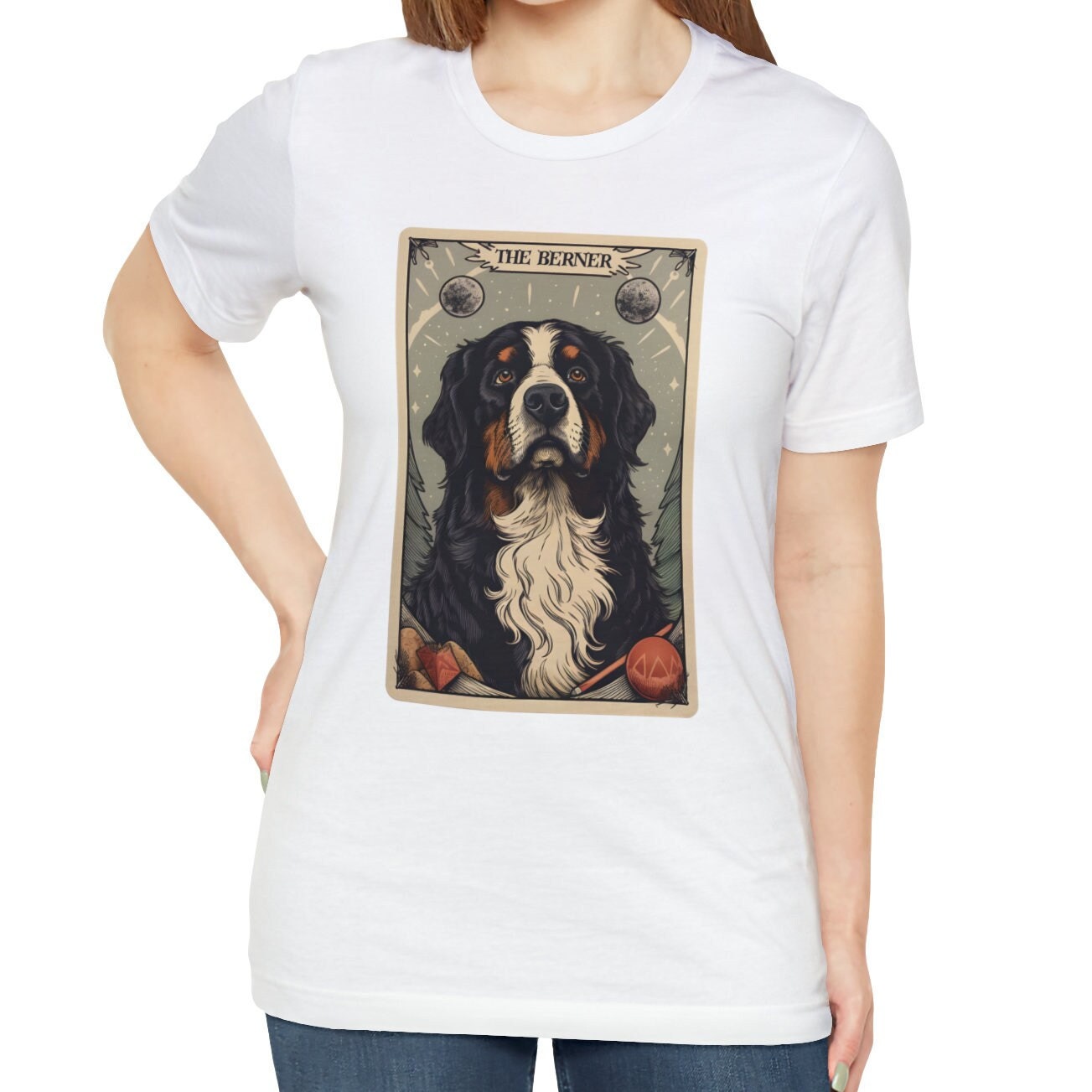 Bernese Mountain Dog Shirt, The Berner Tarot Card Shirt Bernese Dog Mom Gift