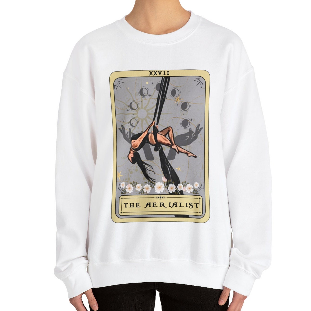 Aerialist Tarot Card Sweatshirt - Unique Aerial Dancer Gift