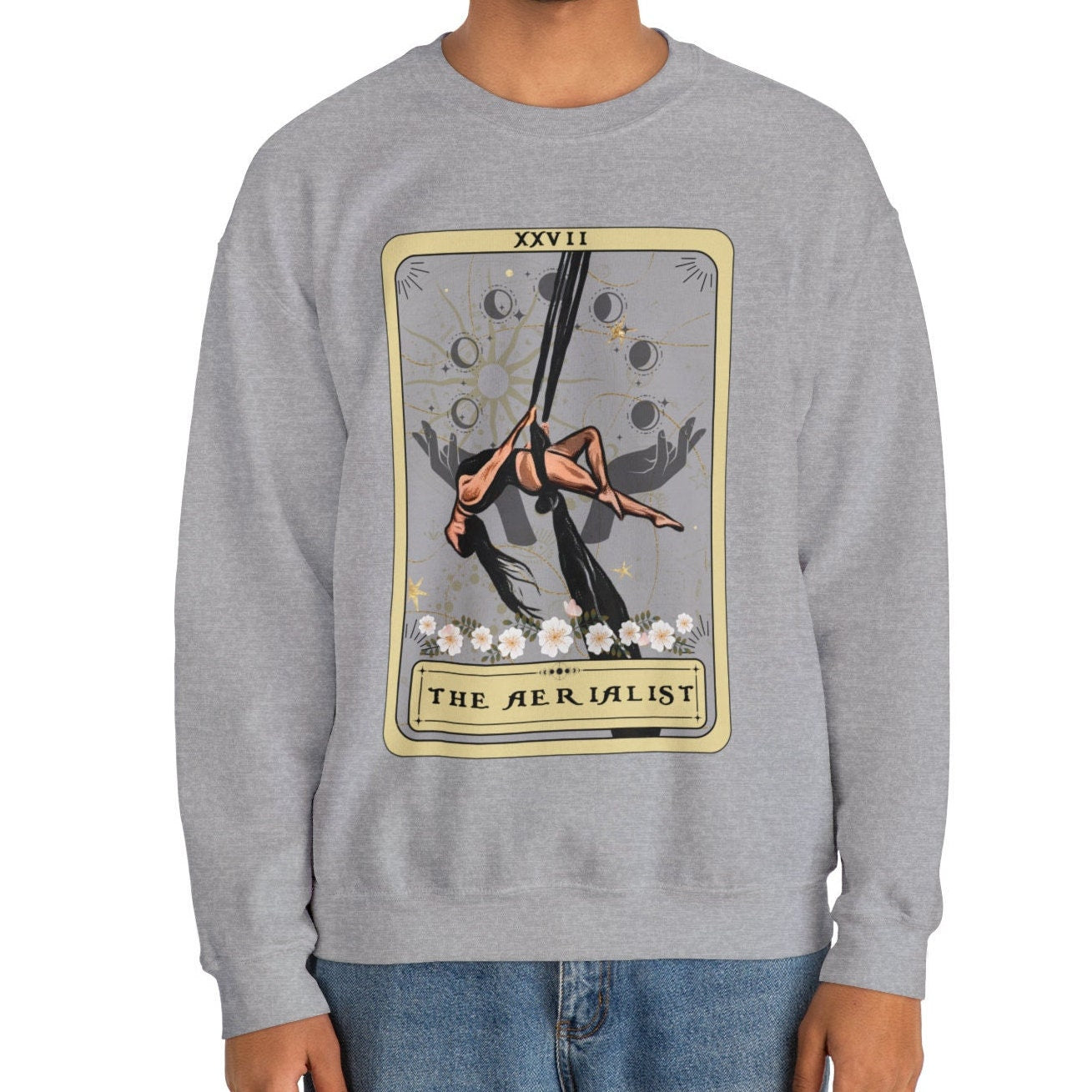 Aerialist Tarot Card Sweatshirt - Unique Aerial Dancer Gift