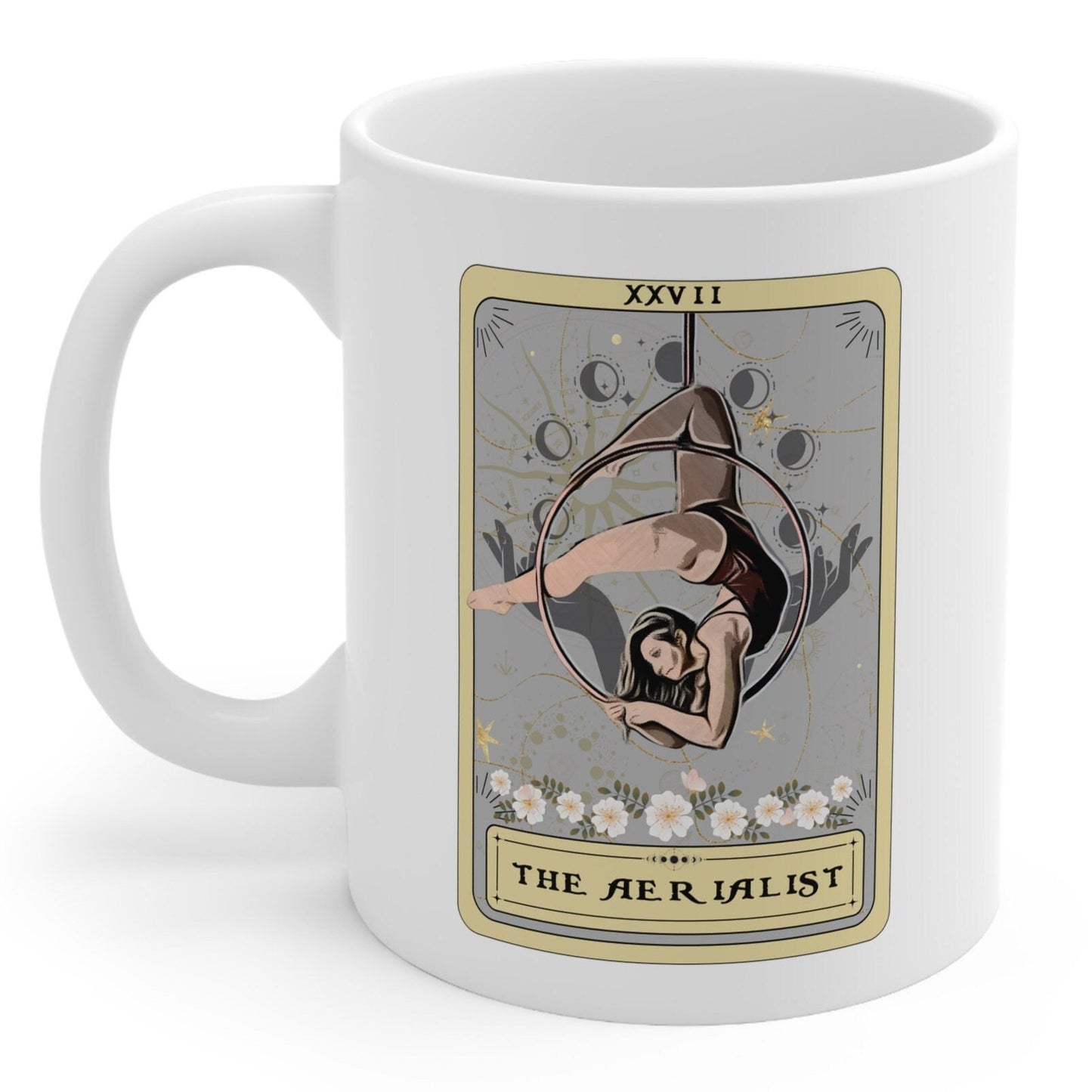 Aerialist Tarot Card Mug - Aerial Dancer Gift for Aerial Hoop Enthusiasts