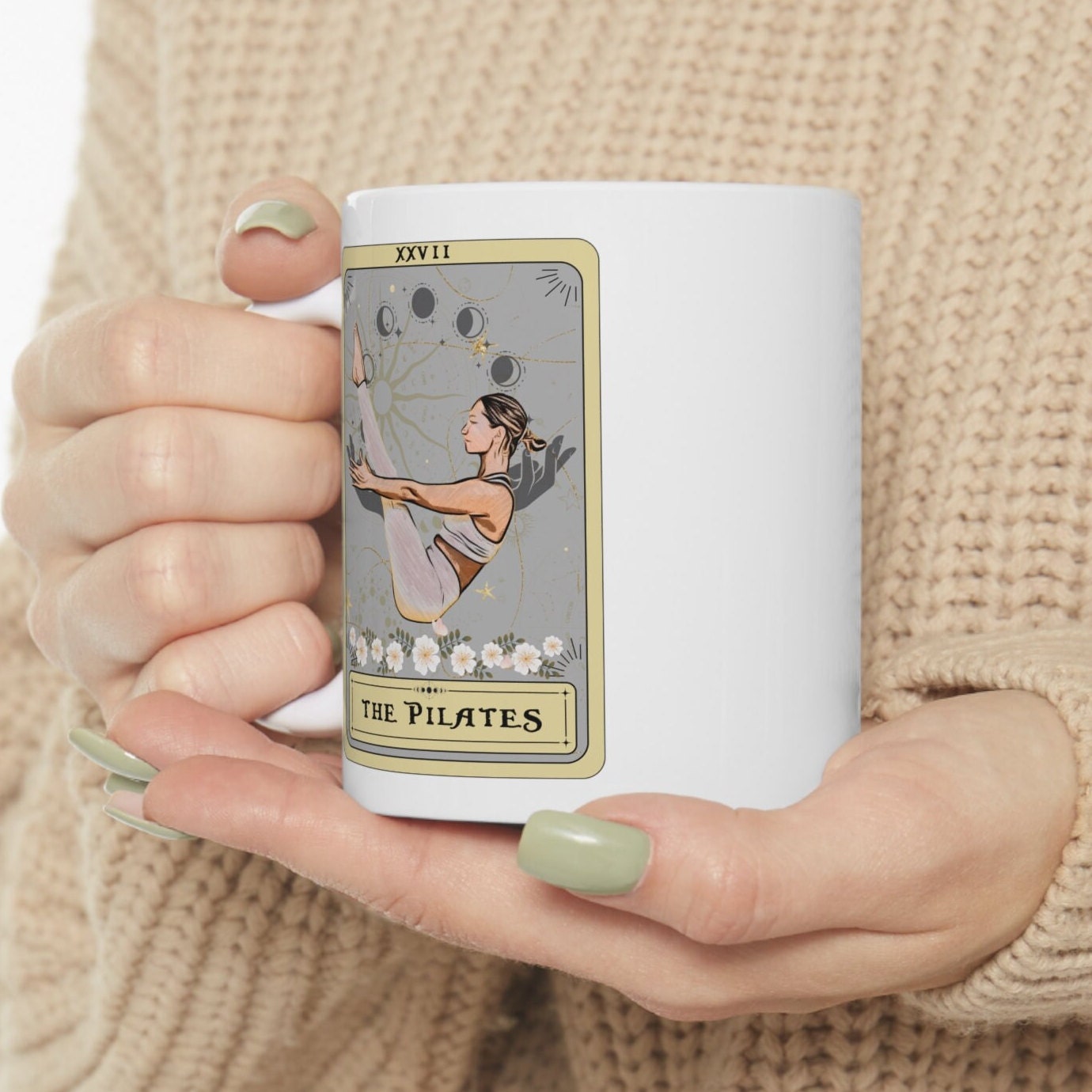 Pilates Tarot Card Mug - Unique Gift for Pilates Lovers 11 oz