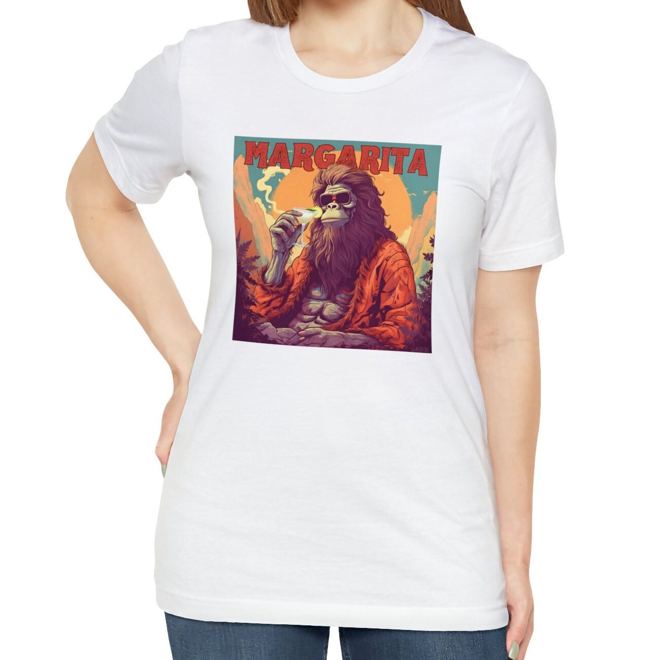 Bigfoot Margarita Shirt, Bigfoot Cocktail Shirts Margarita Drink Gifts