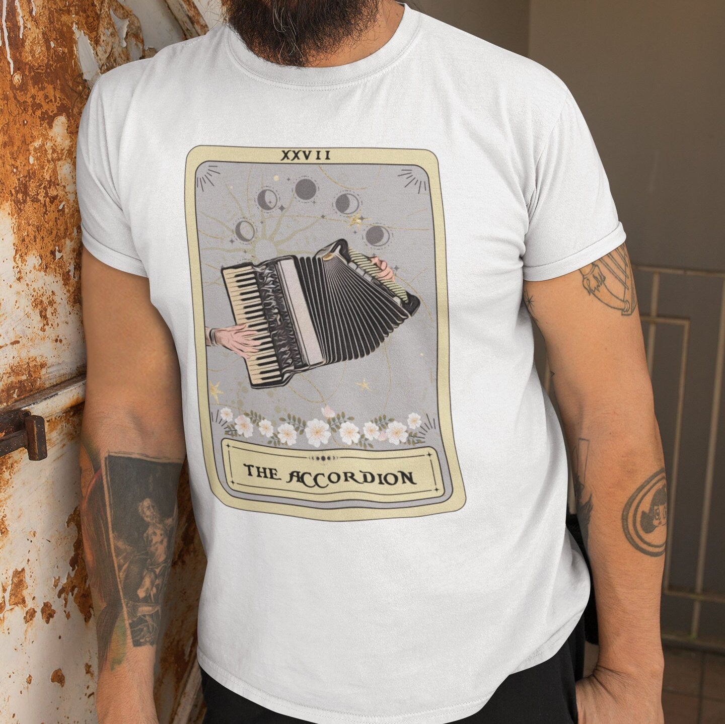 Accordion Shirt, The Accordion Tarot Card Shirt, Accordion Player Gifts Accordionist Gifts