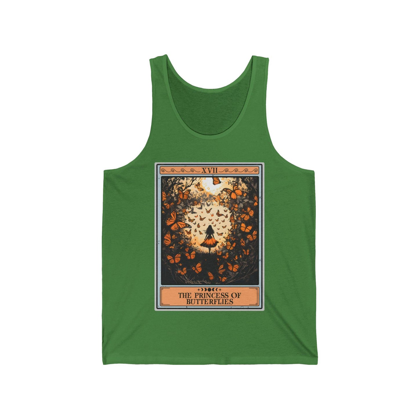 The Princess of Butterflies Tarot Card Tank Top, Monarch Butterfly Shirt