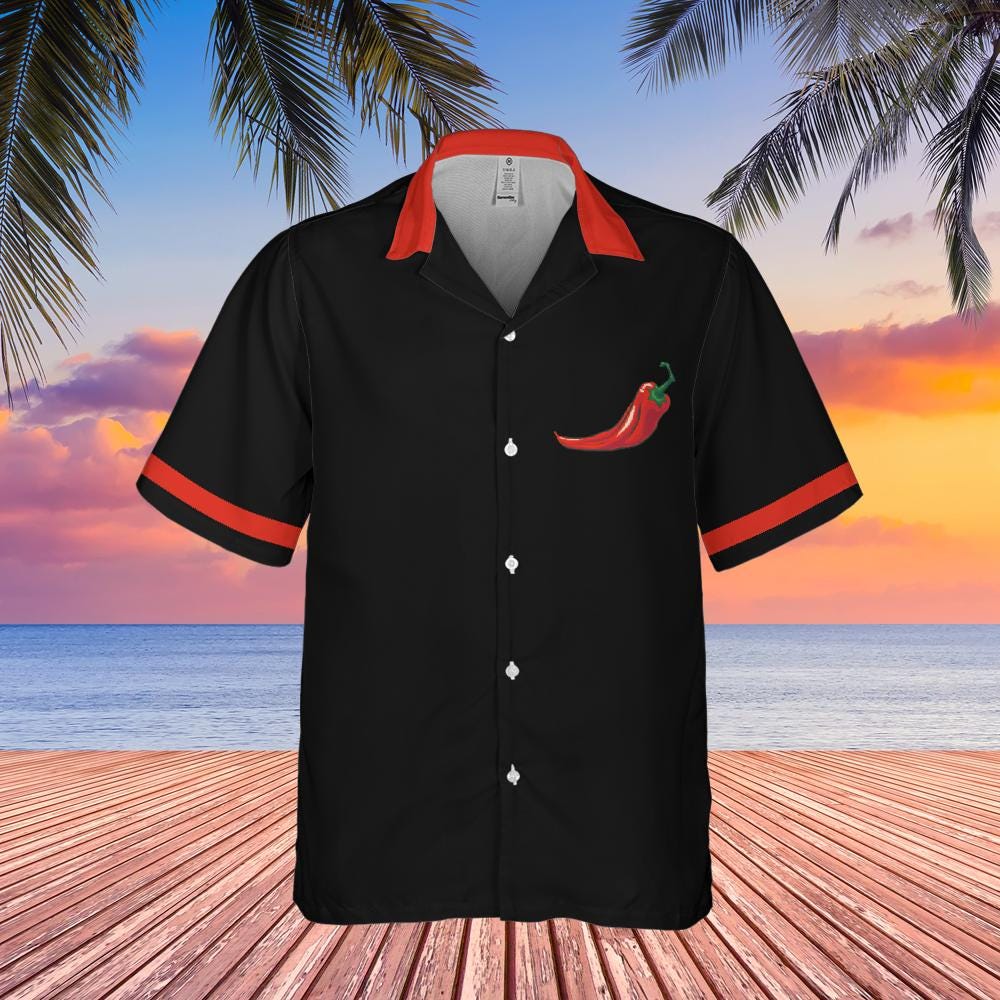 Extra Spicy Hawaiian Shirt, Spicy Food Short-sleeve Hawaiian Shirt Spicy Chili Shirt