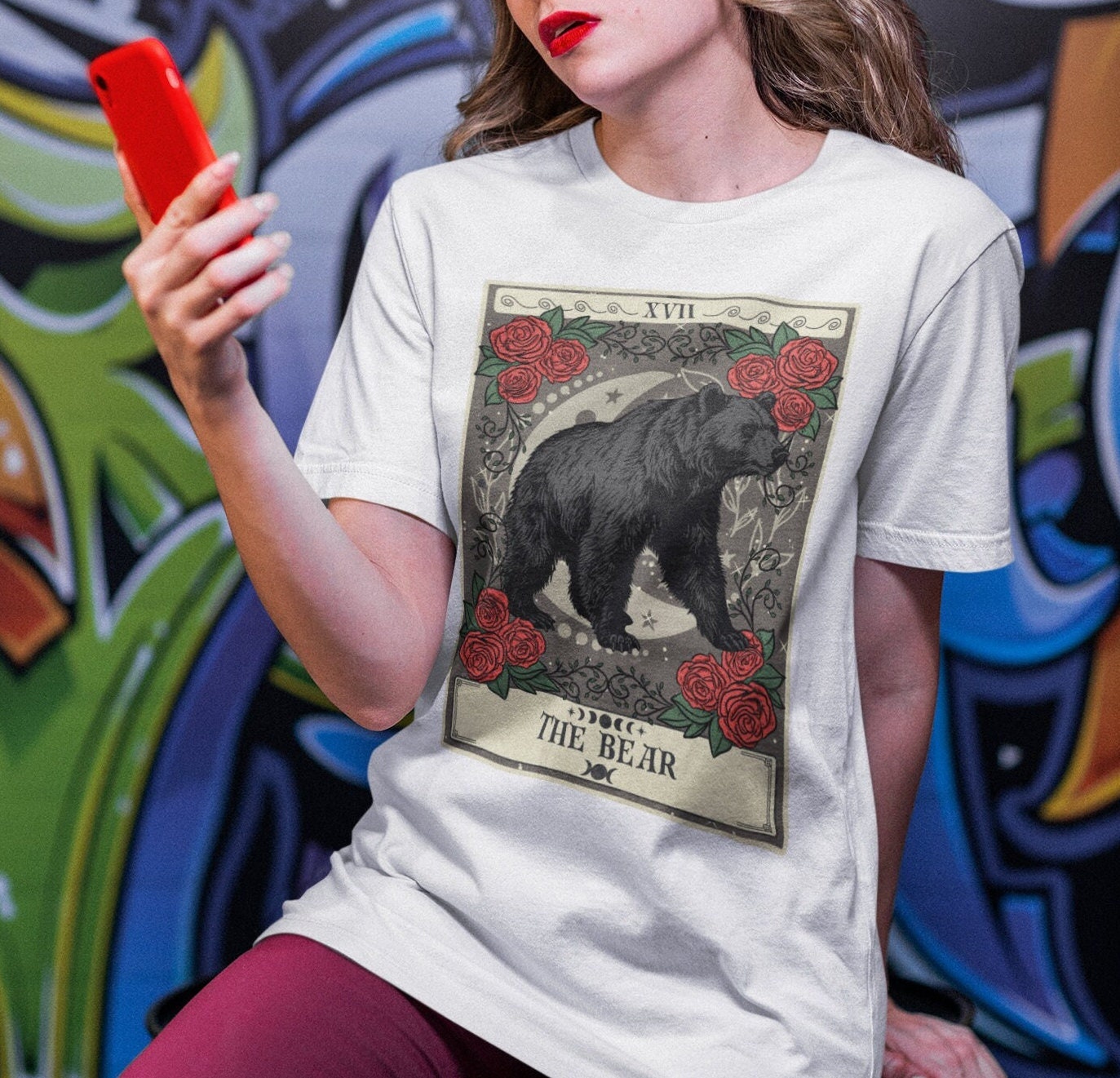 Bear Shirt, The Bear Tarot Card Shirt, Bear Spirit Animal Bear T-shirt