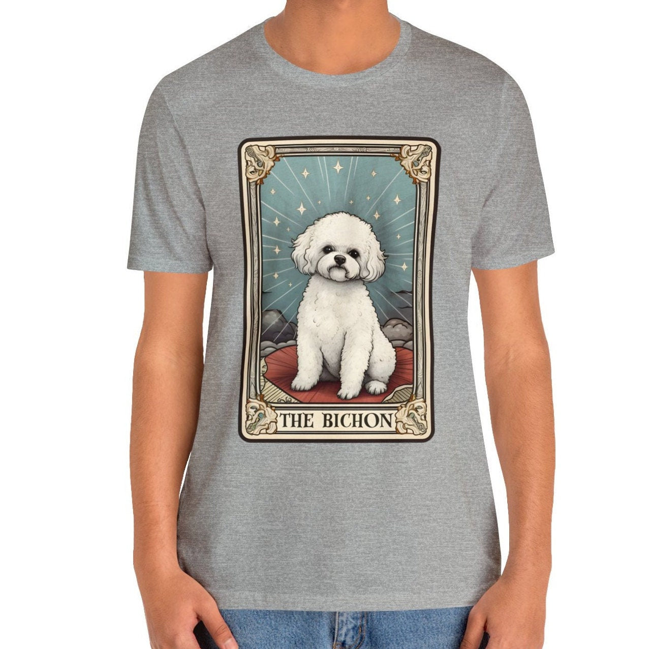 Bichon Frise Shirt, The Bichon Tarot Card Shirt, Bichon Mom Shirt, Bichon Frise Mom Gifts