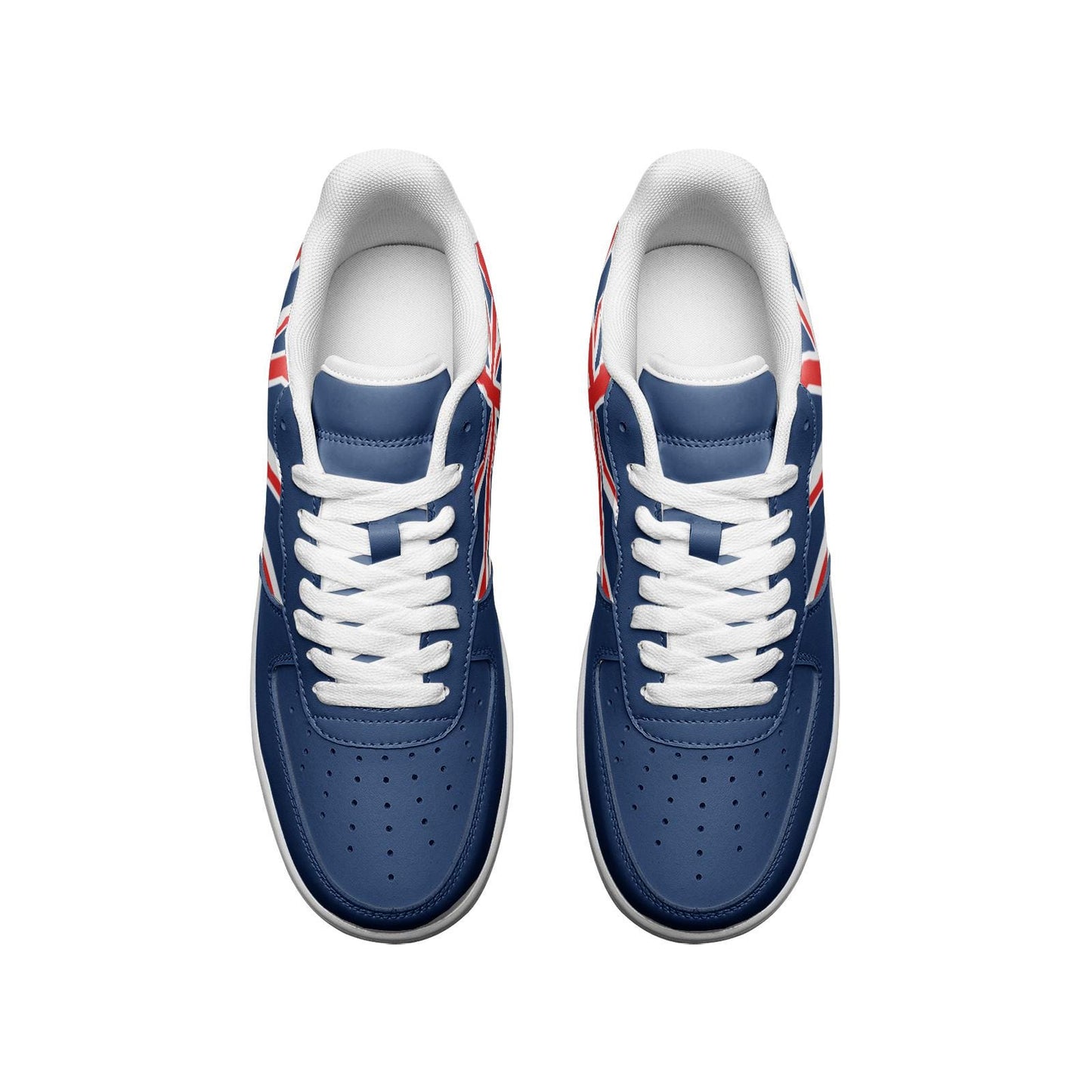 UK Flag Sneakers United Kingdom Flag Shoes Unisex Vegan Leather, Union Jack Flag